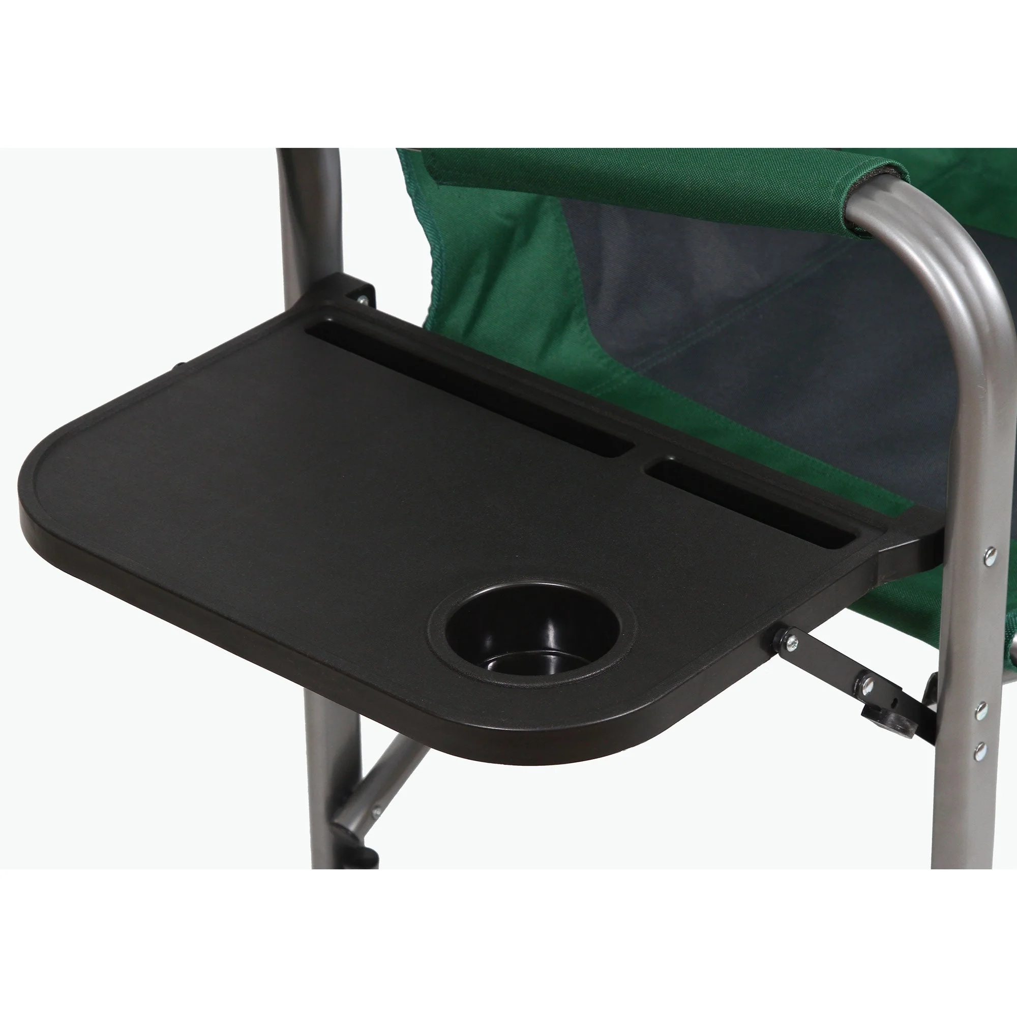 Kamp-Rite Portable Director's Chair with Cooler, Cup Holder, & Side Table, Green - Image 6
