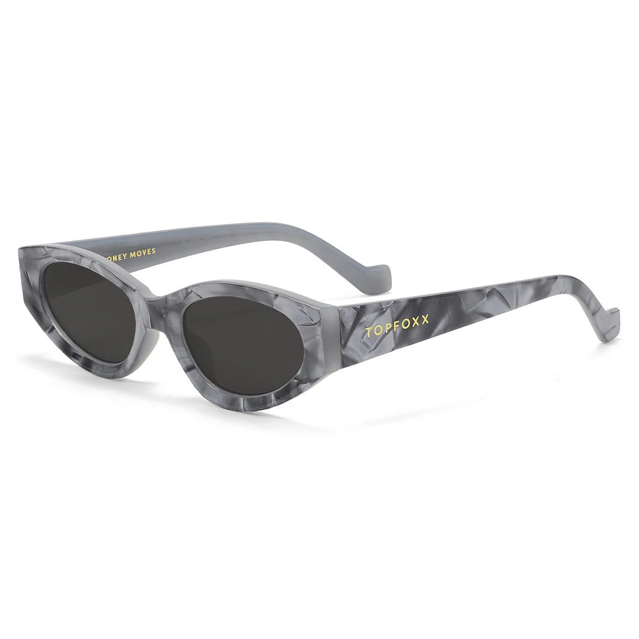 Kat x Money Moves - Grey Cateye Sunglasses - Image 3