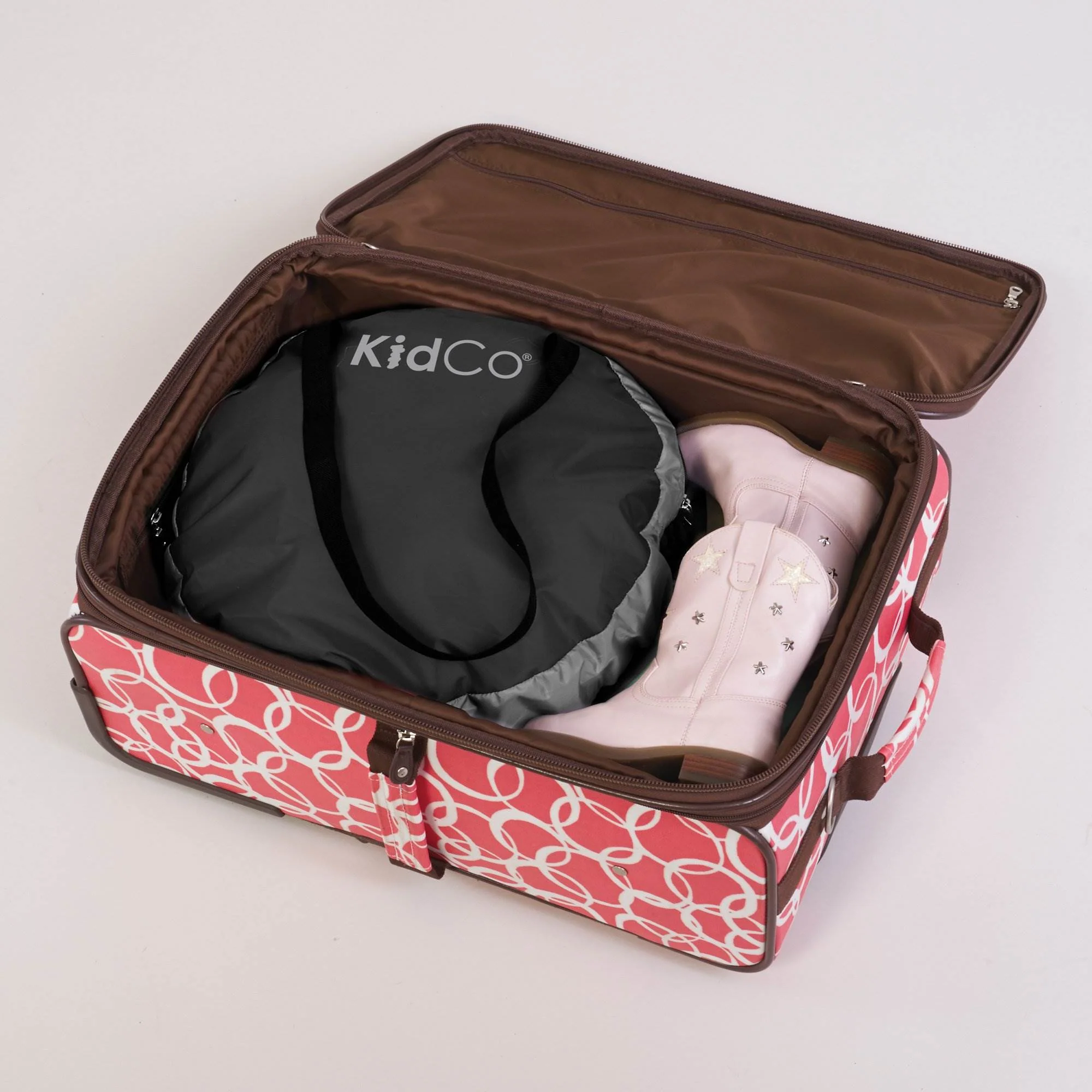KidCo PeaPod Portable Foldable Mesh Toddler Travel Bed & Storage Bag, Cranberry - Image 4