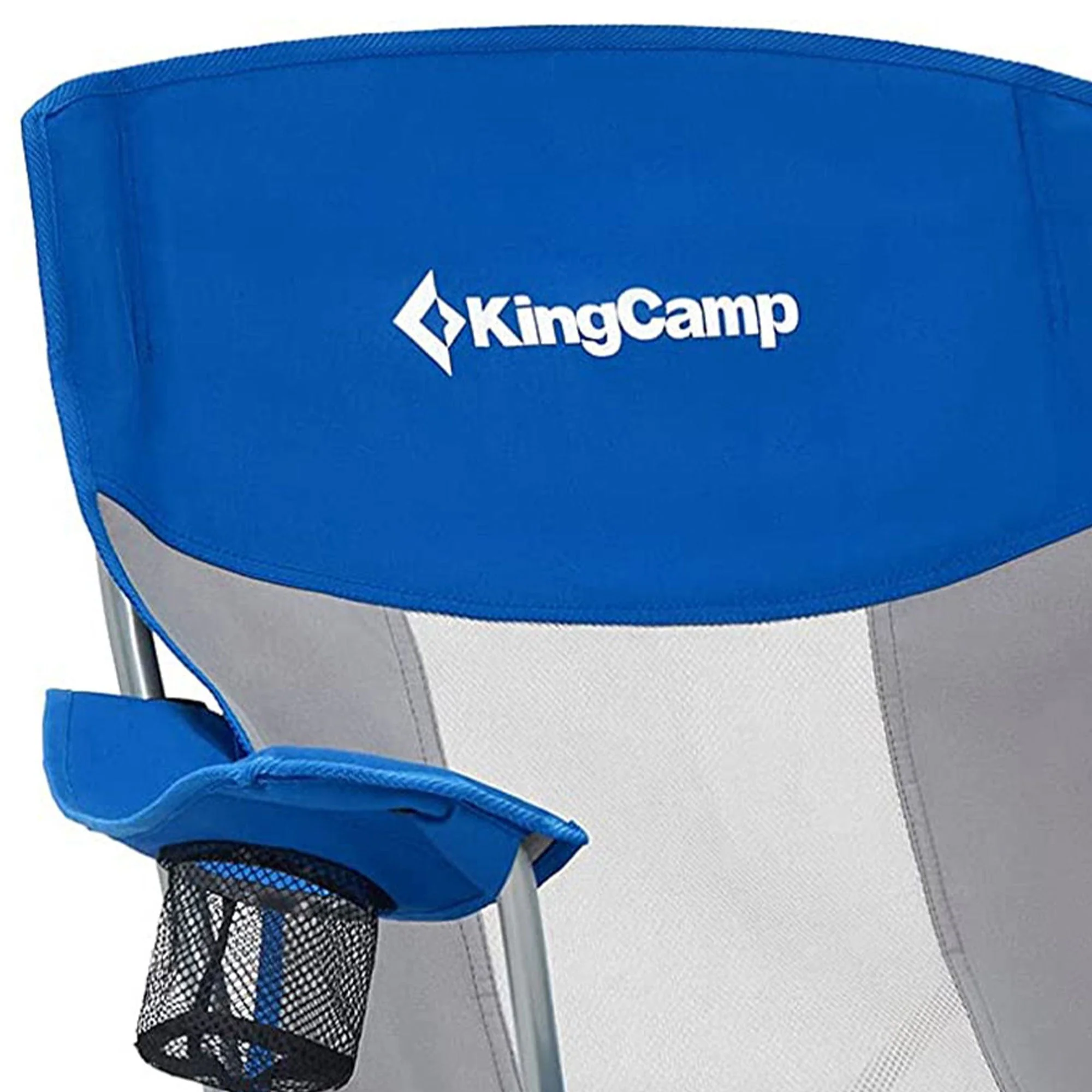 KingCamp Lightweight Foldable Outdoor Camping Lounger Chair, 2 Pack, Blue/Grey - Image 11