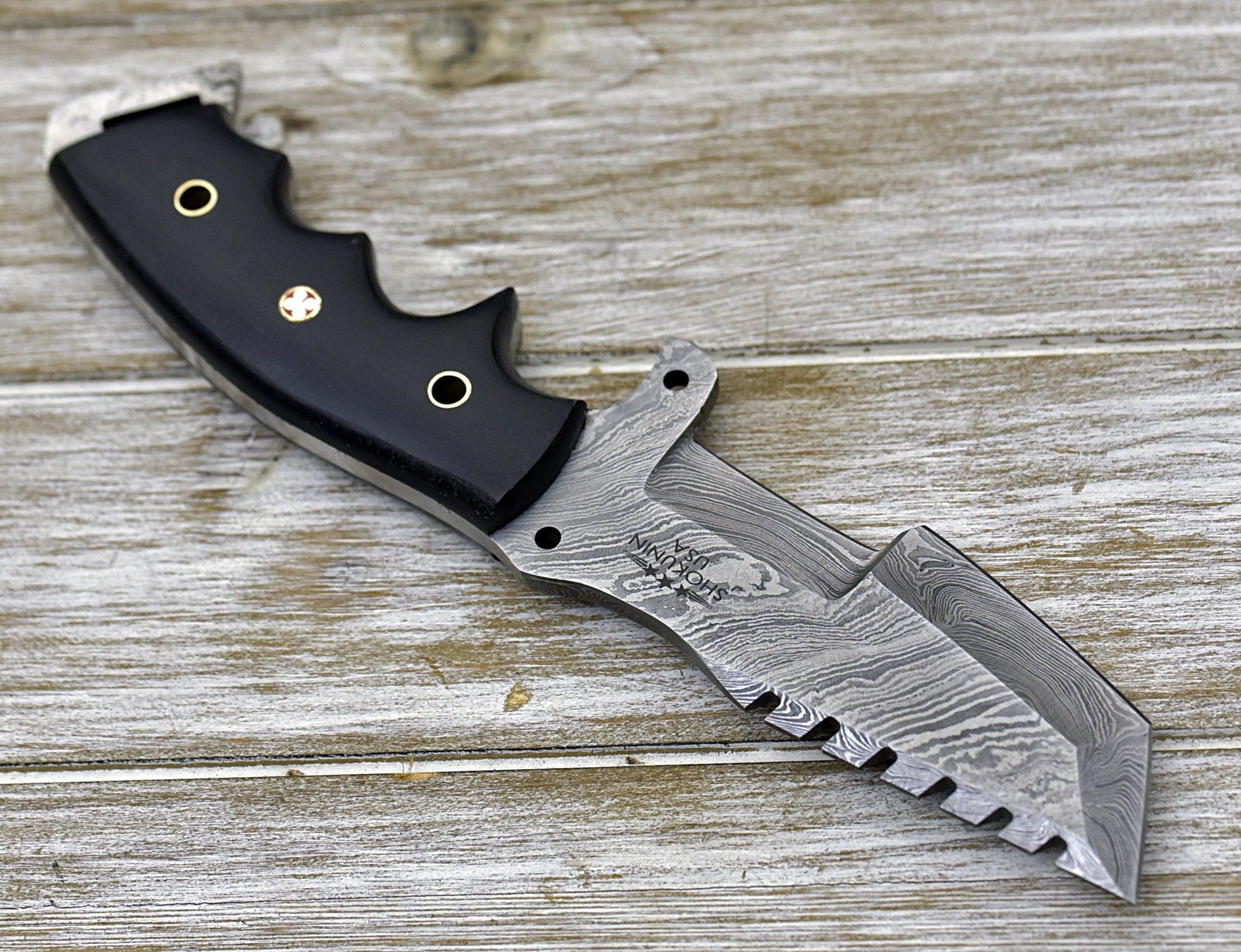 Knightmaker Damascus Steel Tracker Knife - Image 6