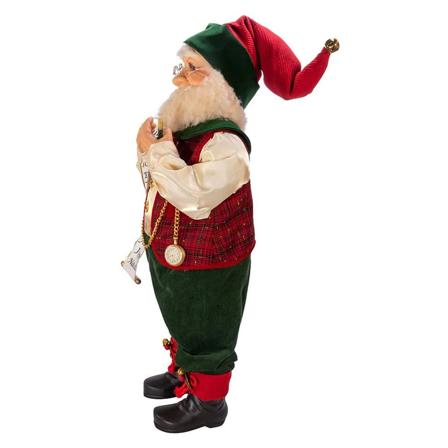 Kurt Adler 36 In Kringles Elf Figurine for Fans and Collectors, Red and Green - Image 3