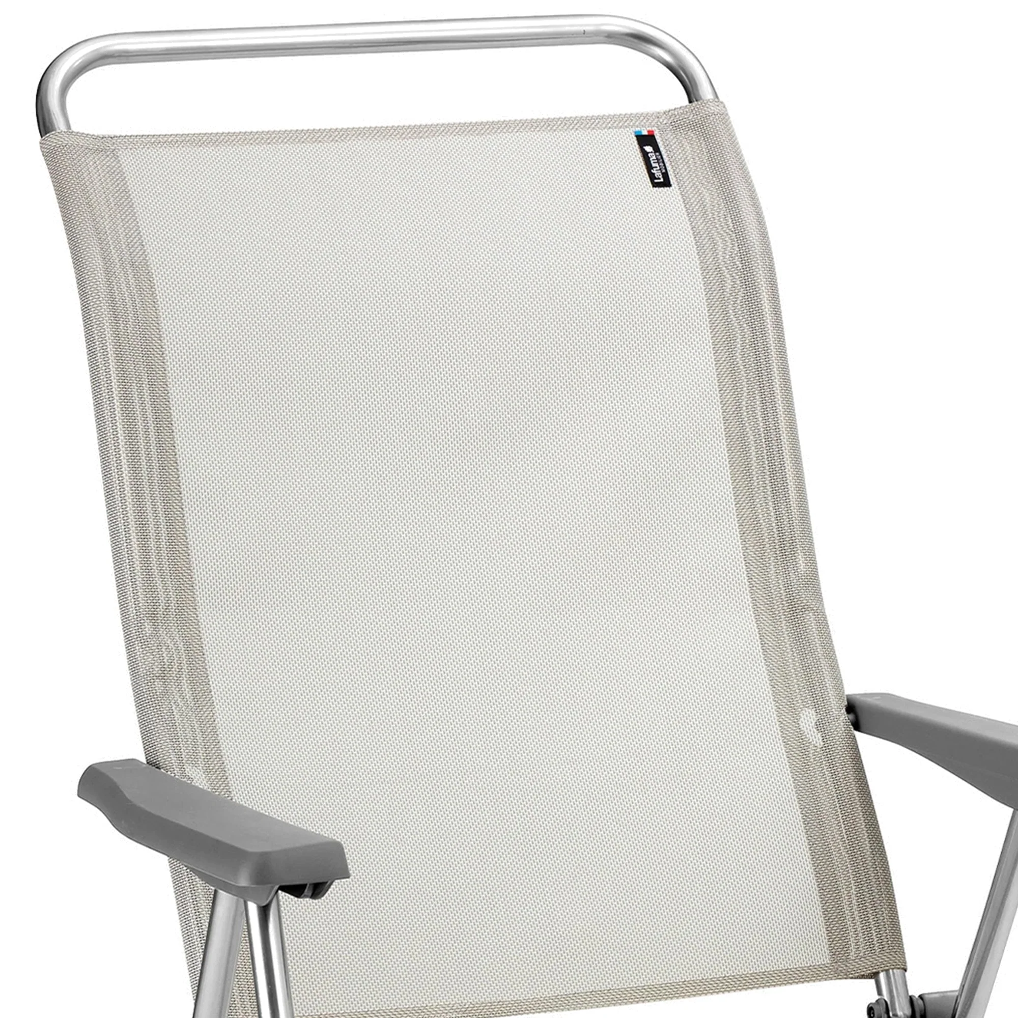 Lafuma Alu Cham Adjustable 5 Seating Position Folding Outdoor Armchair, Rye - Image 6