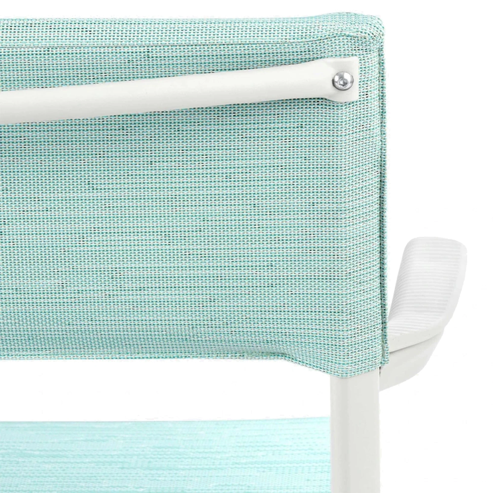 Lafuma Batyline Duo ORON Outdoor Dining Armchair, Sand/Mistral Blue (Set of 2) - Image 5