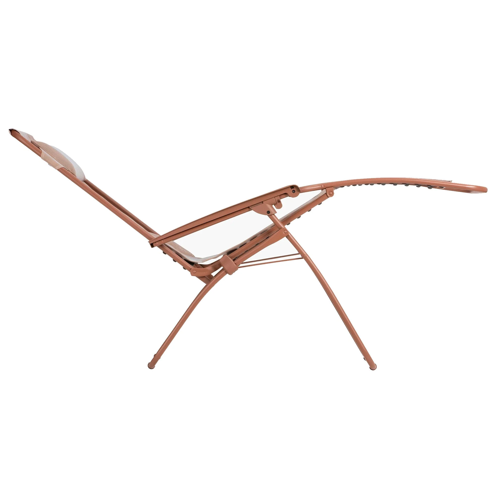 Lafuma R Clip Reclining Foldable Zero Gravity Relaxation Patio Chair, Canyon Red - Image 3