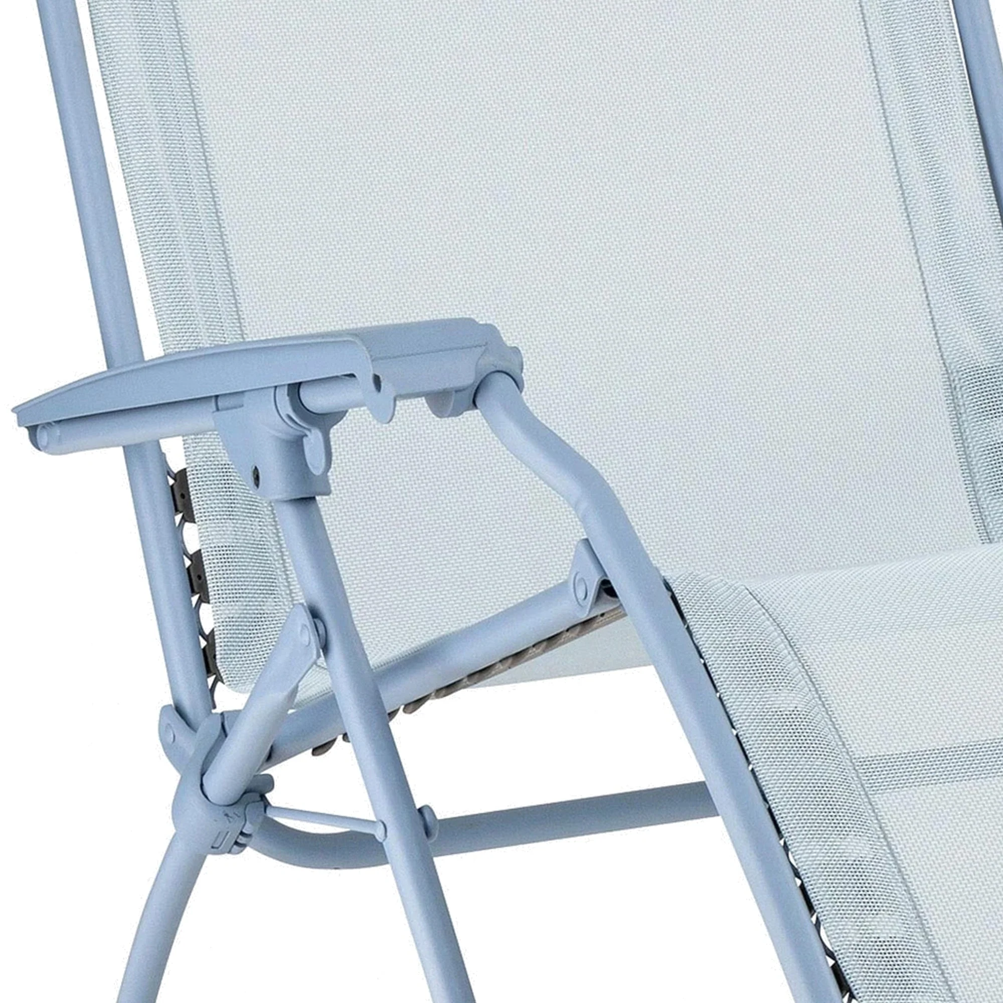 Lafuma R Clip Reclining Foldable Zero Gravity Relaxation Patio Chair, Ciel Blue - Image 5