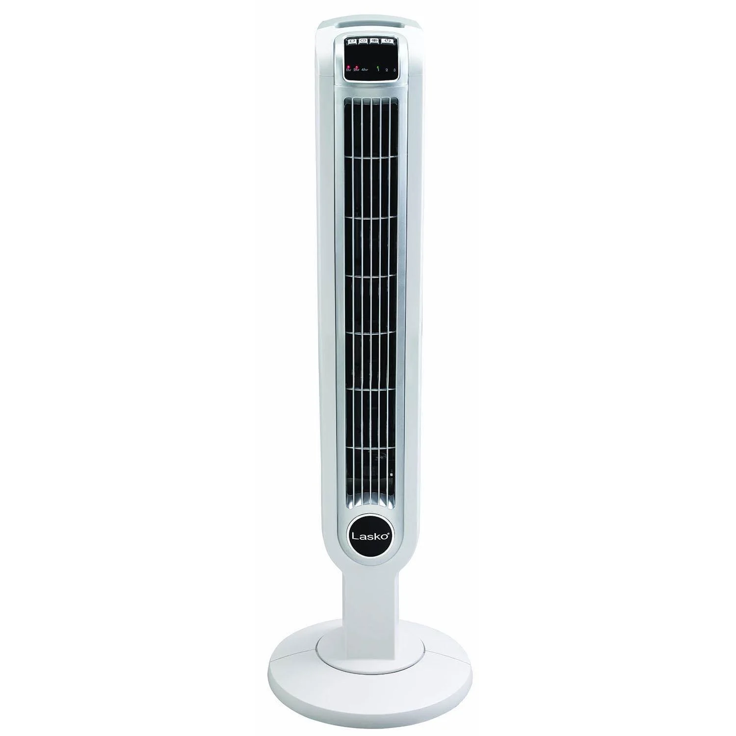 Lasko 36 Inch 3 Speed Quiet Programmable Oscillation Tower Fan w/ Remote, White - Image 3
