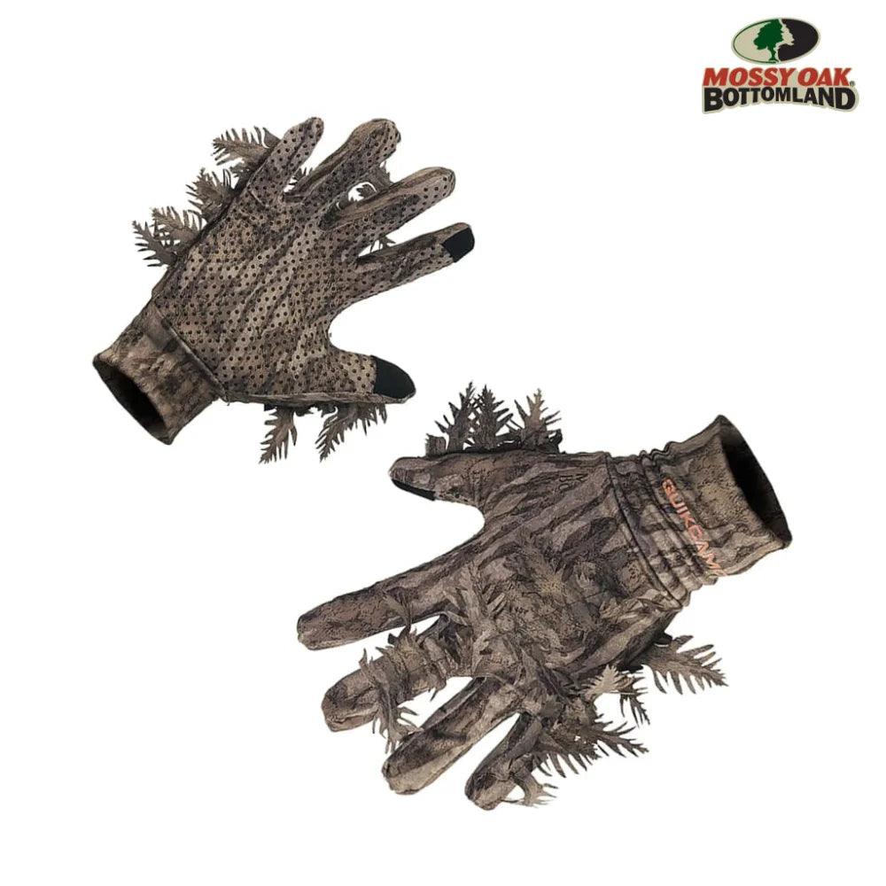 Leafy Camo Gloves in Mossy Oak and Realtree - Fingerless or Touchscreen Tips - Image 30