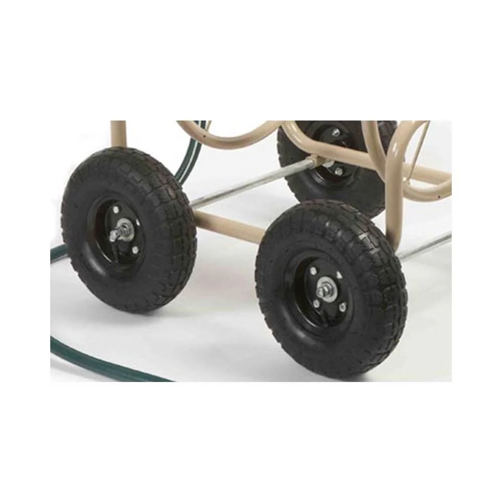 Liberty Garden 4 Wheel Pneumatic Tire Steel Frame Water Hose Reel Cart (2 Pack) - Image 5