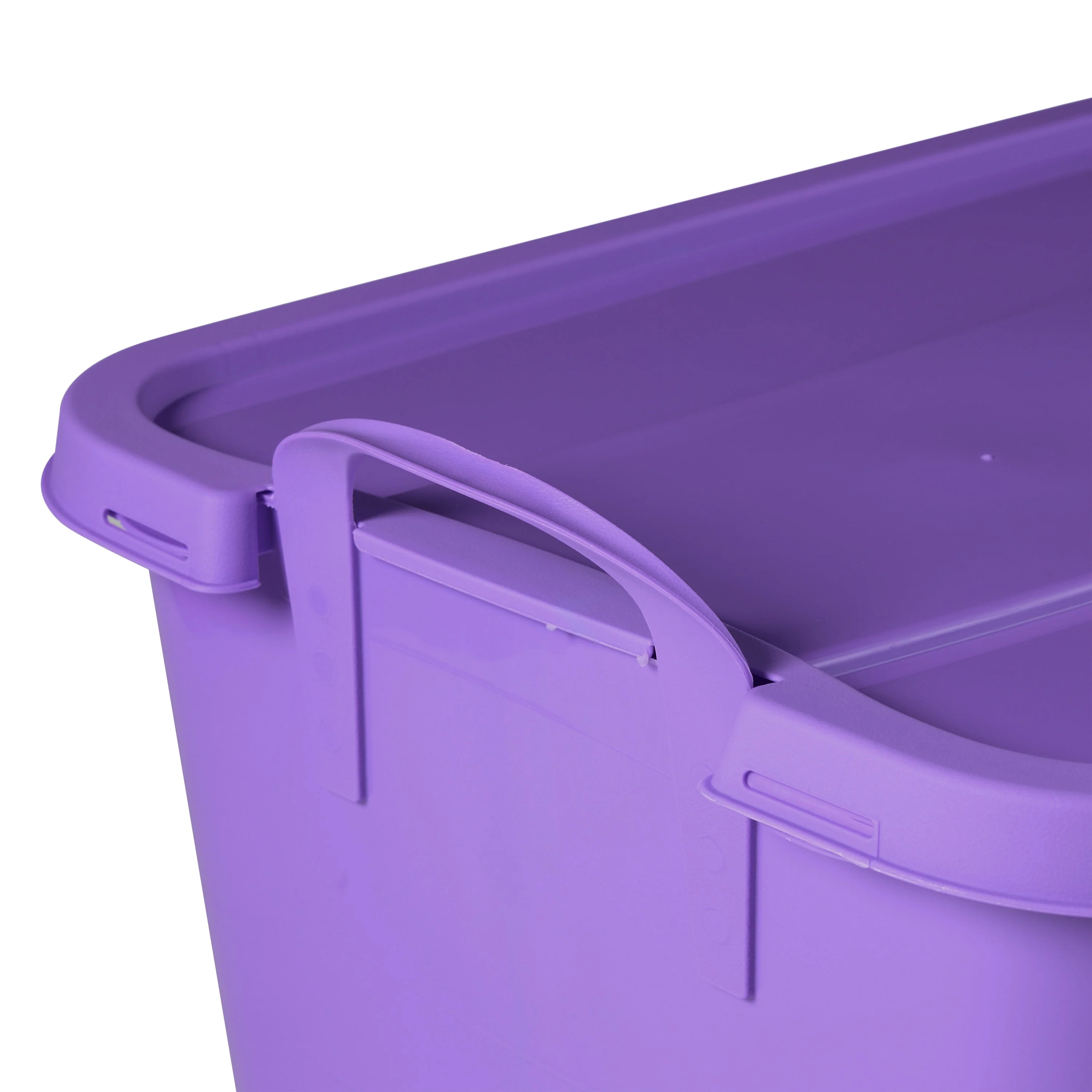 Life Story 55 Quart Stackable Storage Bin, Light Duty Container, Purple, 12 Pack - Image 11