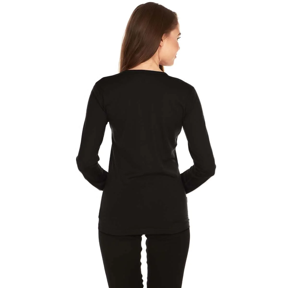Lightweight Women's Wool Crew Top - 100% Merino Wool - Image 8