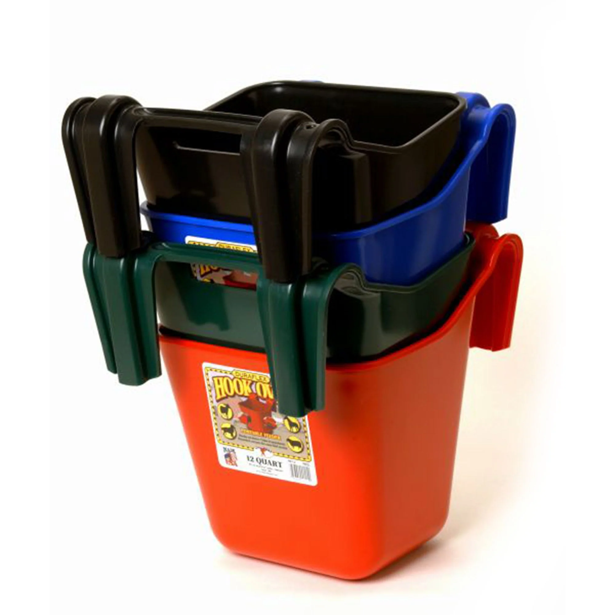 Little Giant 12 qt. Mountable Livestock & Pet Hook Bucket Feeder, Berry Blue - Image 6