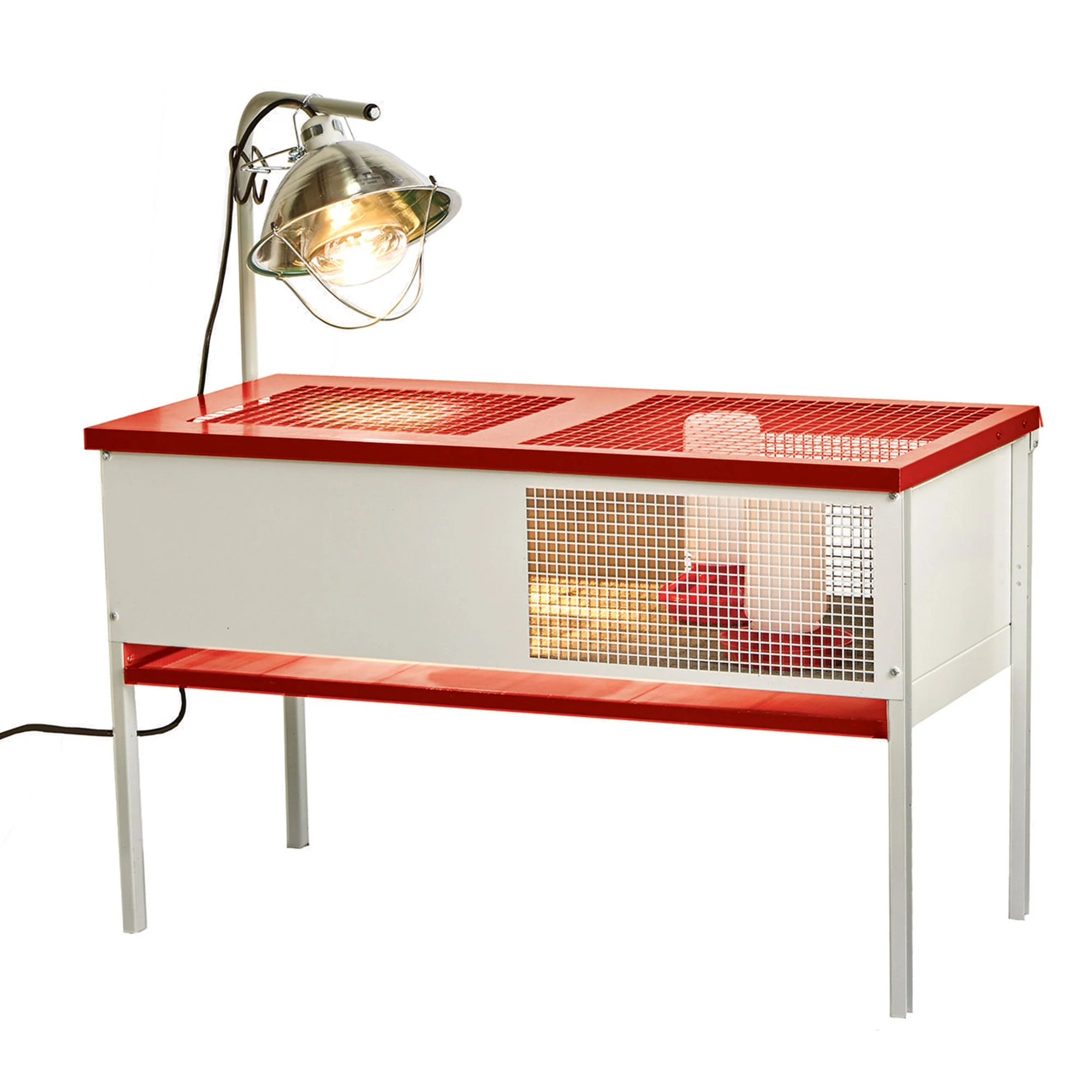 Little Giant Galvanized Steel Chick Brooder Box Enclosure with Litter Drop Pan - Image 8