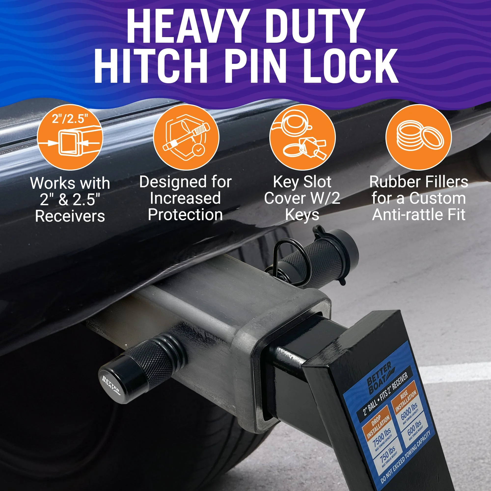 Lockable Hitch Pin Lock - Image 2