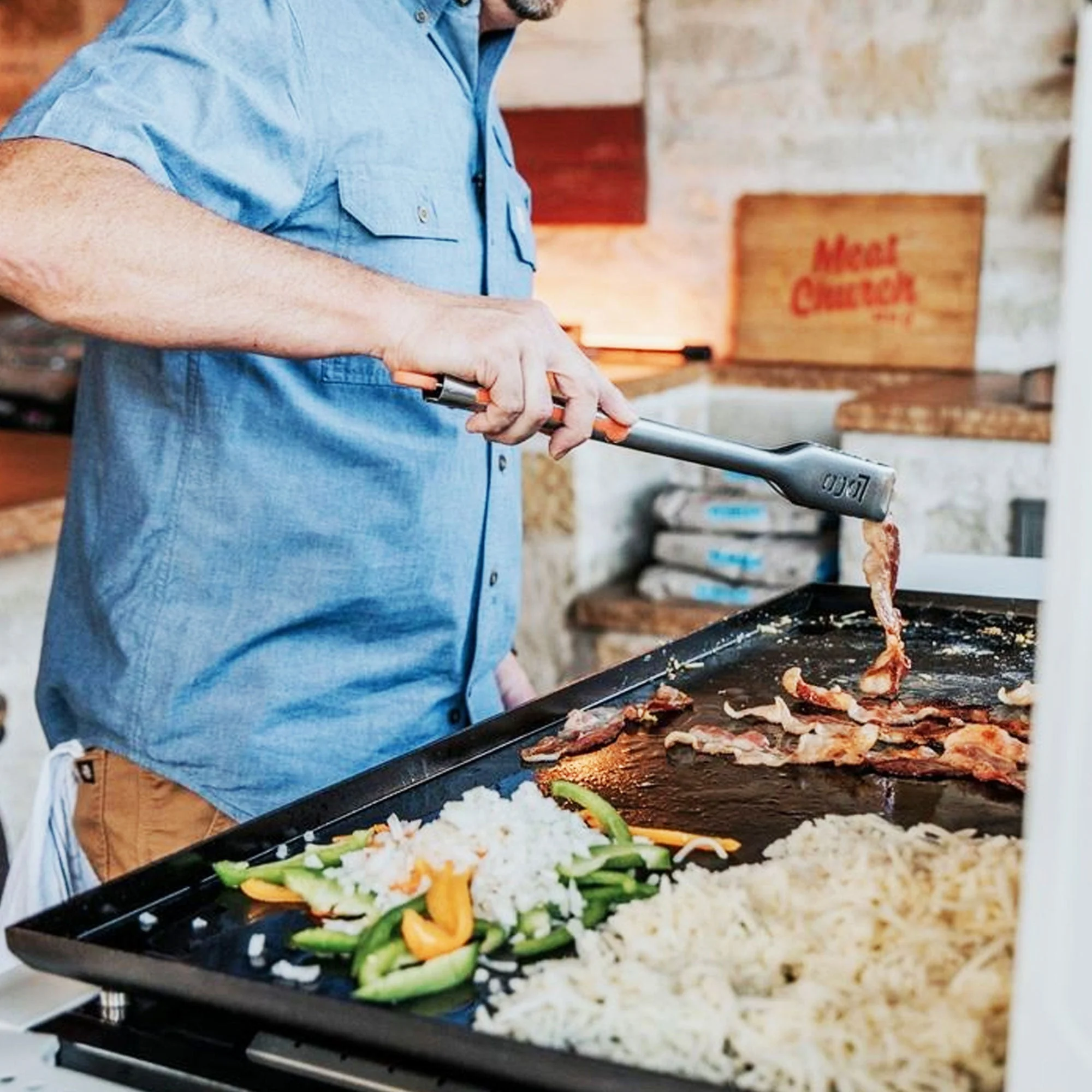 Loco Cookers 3-Burner Classic SmartTemp Outdoor Flat Top Propane Gas Grill, 36" - Image 6
