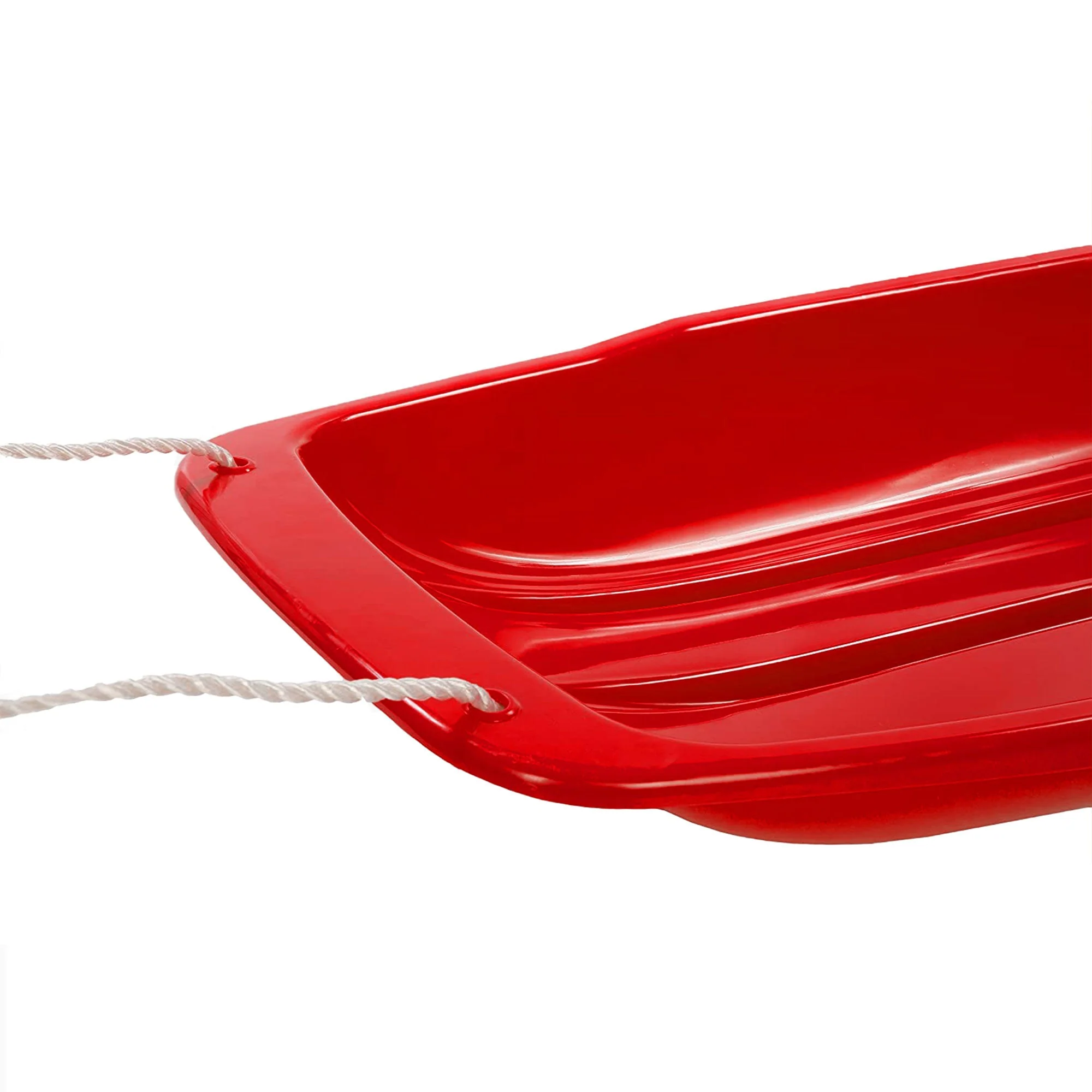 Lucky Bums 48 Inch 1 Person Plastic Sled, Red and 48 Inch 2 Person Sled, Green - Image 6