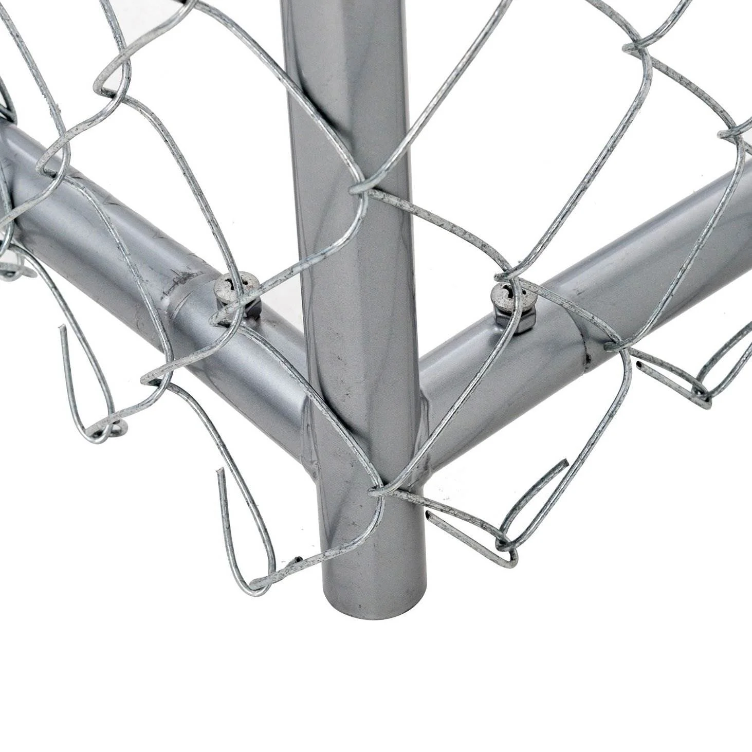 Lucky Dog 10 x 10 Ft Outdoor Steel Chain Link Dog Kennel & Waterproof Roof Cover - Image 8
