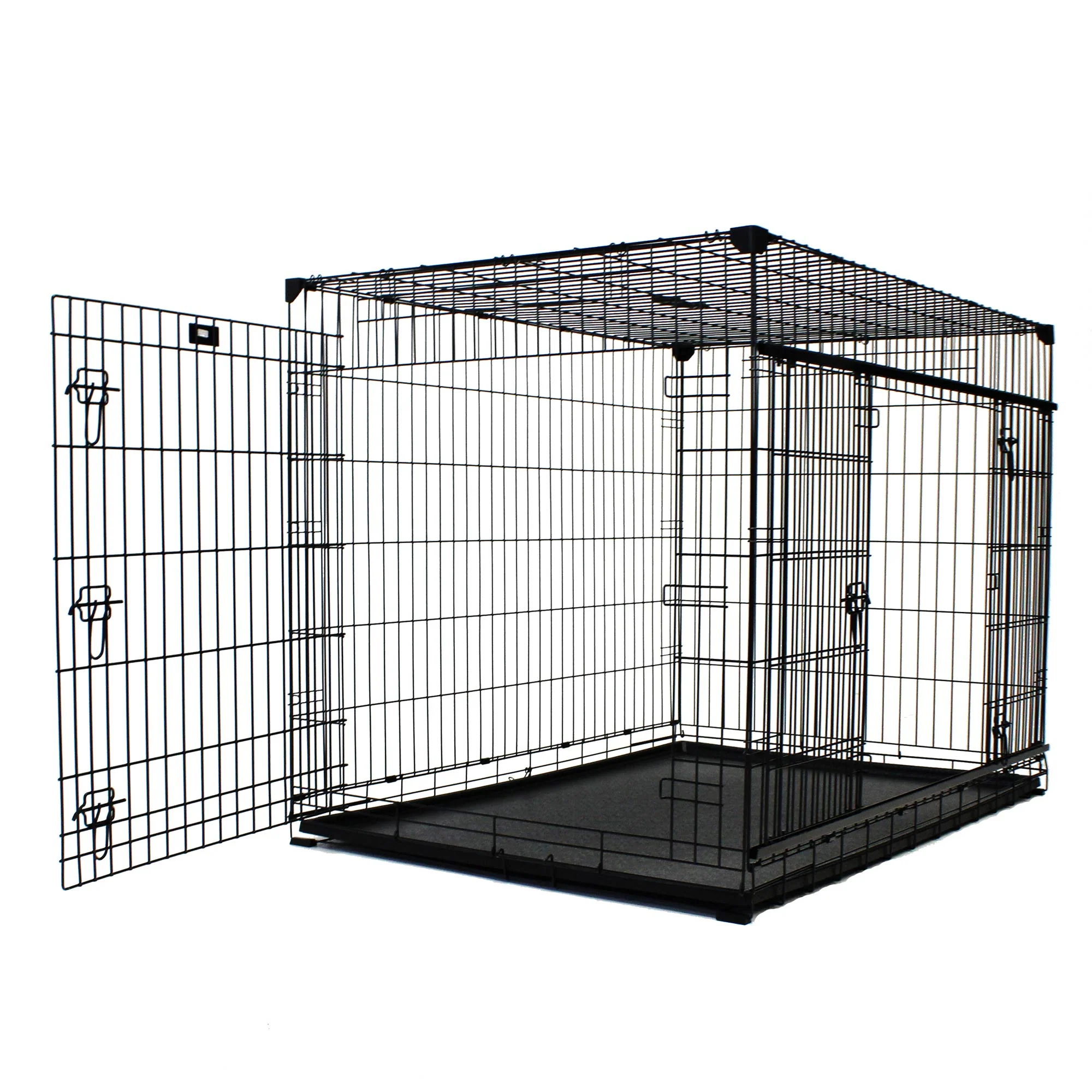 Lucky Dog Dwell Series 24 Inch Small Kennel Secure Fenced Pet Dog Crate, Black - Image 10