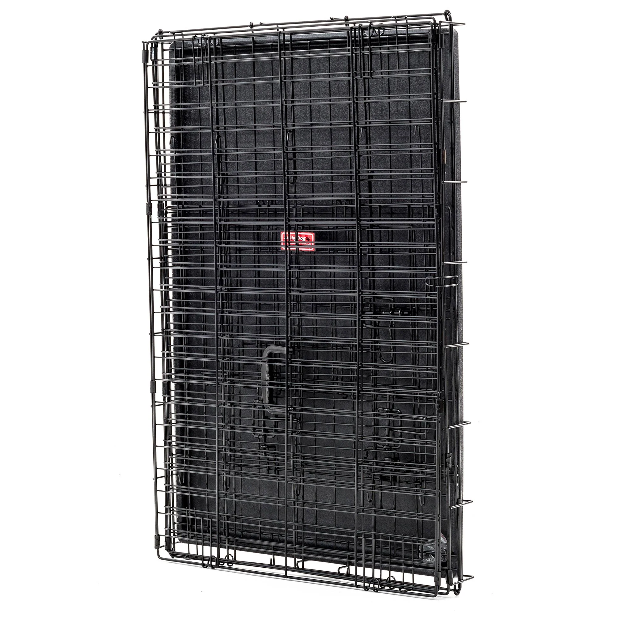 Lucky Dog Dwell Series 36 Inch M/L Kennel Secure Fenced Pet Dog Crate, Black - Image 12