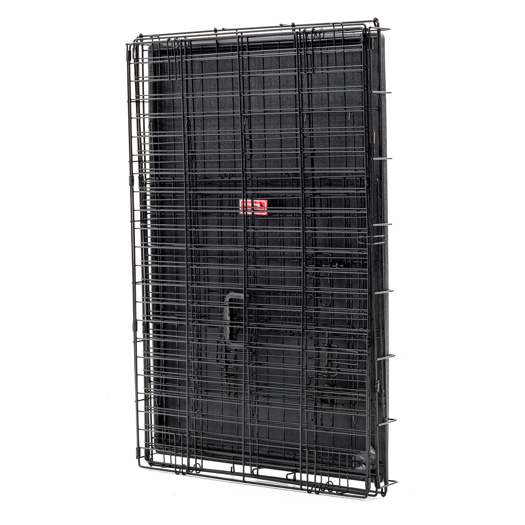 Lucky Dog Dwell Series 42 Inch Large Kennel Secure Fenced Pet Dog Crate, Black - Image 11