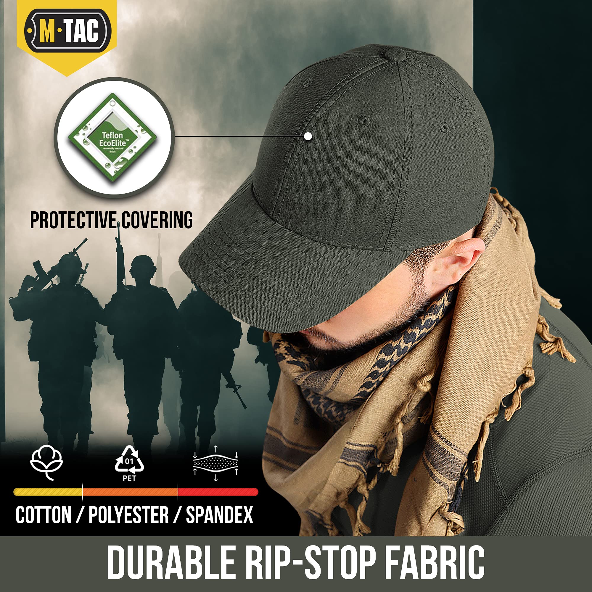 M-Tac Baseball Cap Flex Rip-Stop - Image 10