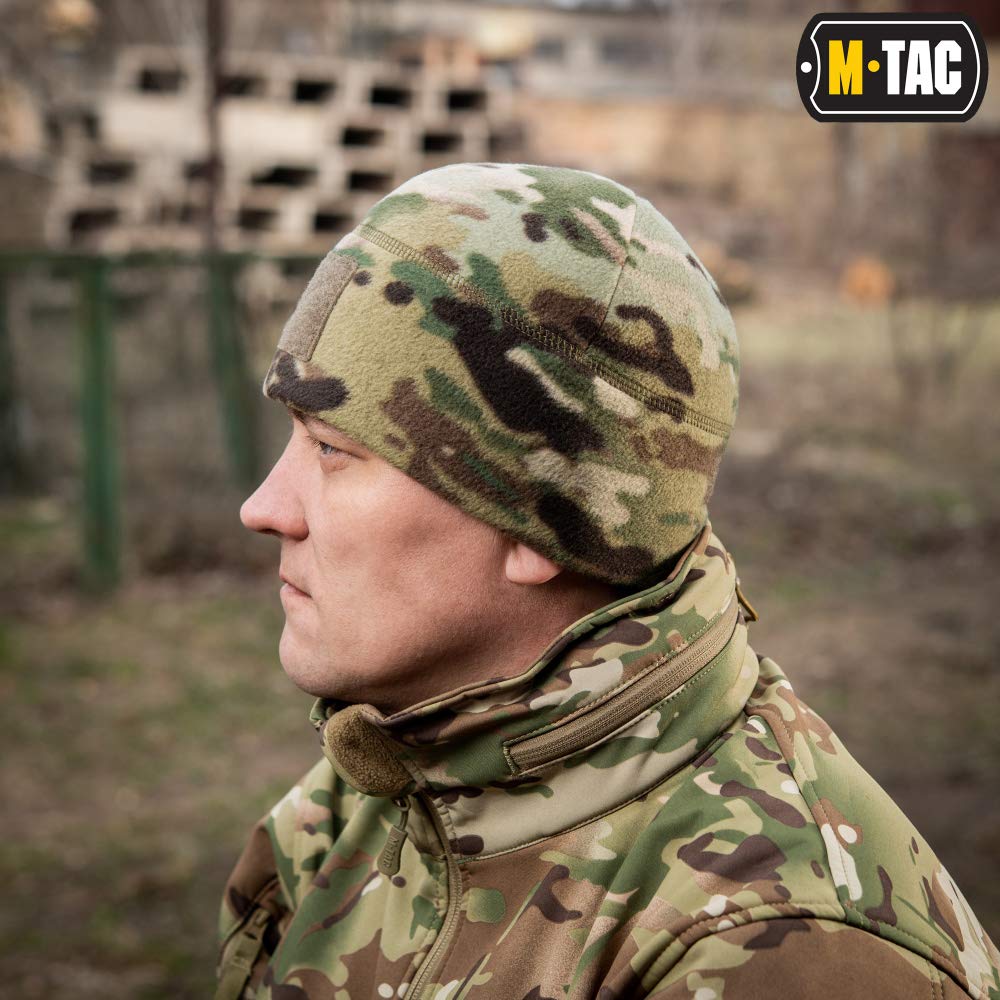 M-Tac Fleece Tactical Watch Cap Beanie With Patch Panel (270 g/m2) - Image 29