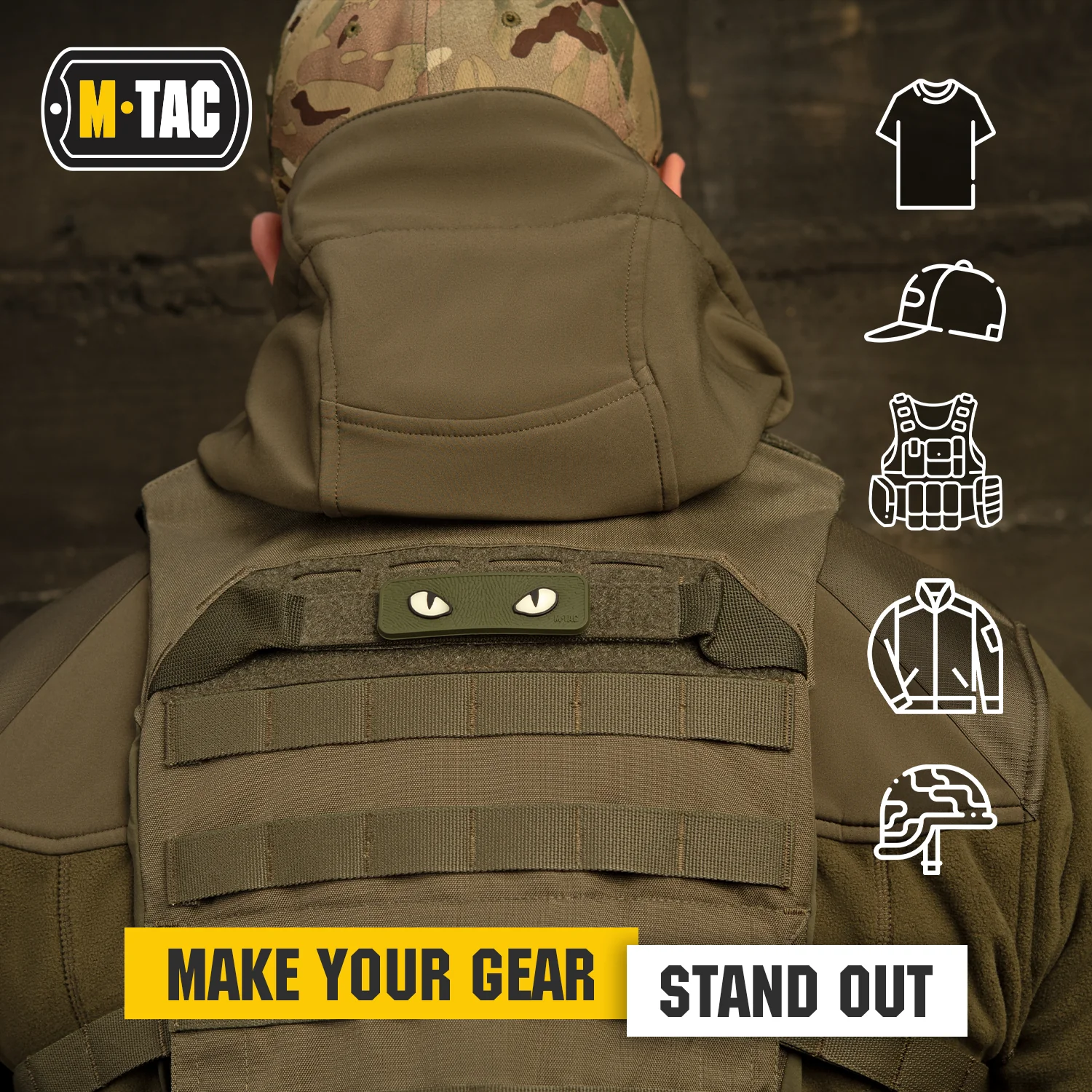 M-Tac Glows in the Dark Cat Eyes Morale Patch 3D PVC - Image 16