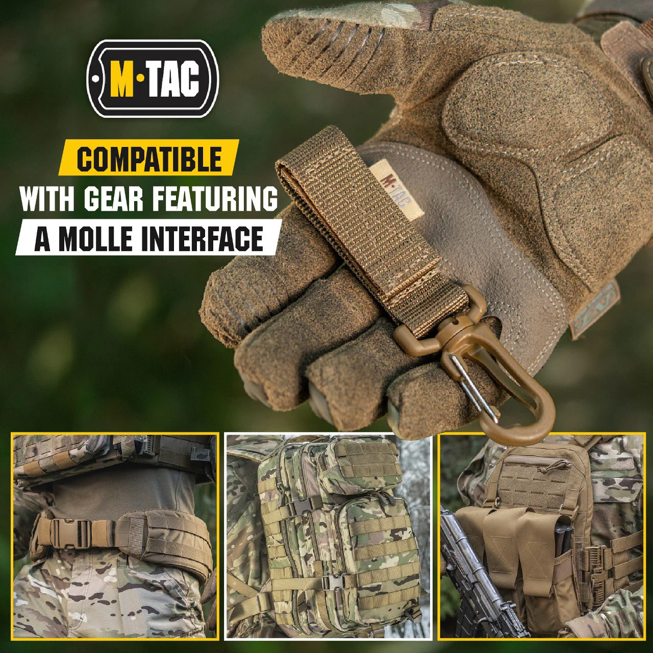 M-Tac Key Holder for Belt with Carabiner Key Clip - Image 6