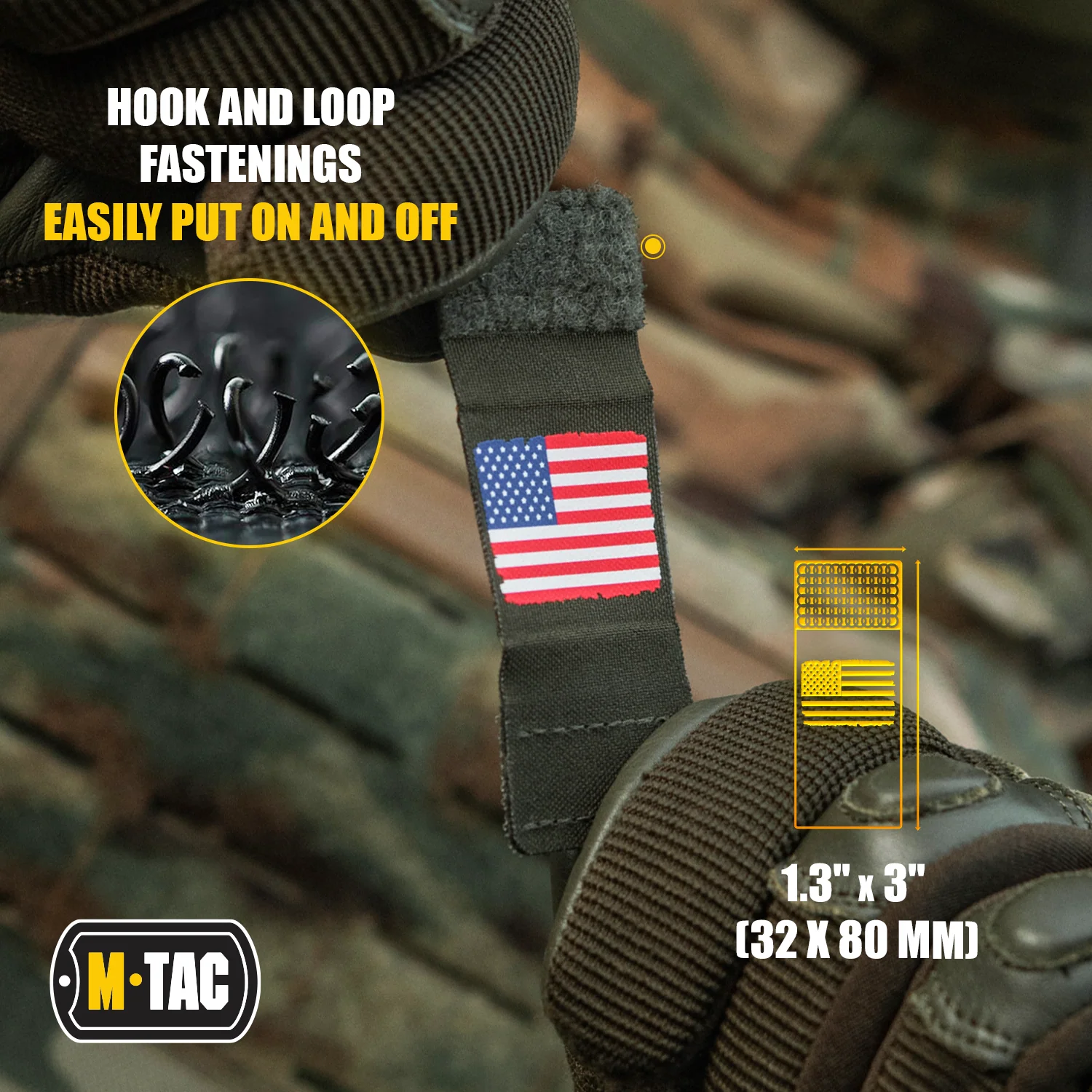 M-Tac Molle Morale Patch USA Flag - Tactical Military Badge - Image 10