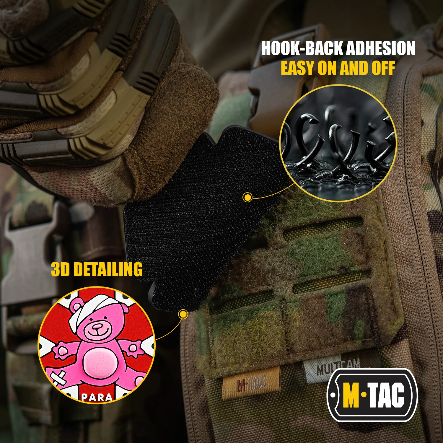 M-Tac Morale Patch Paramedic Bear PVC - Image 3