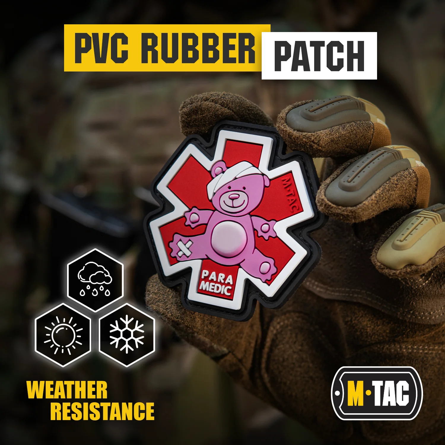 M-Tac Morale Patch Paramedic Bear PVC - Image 5