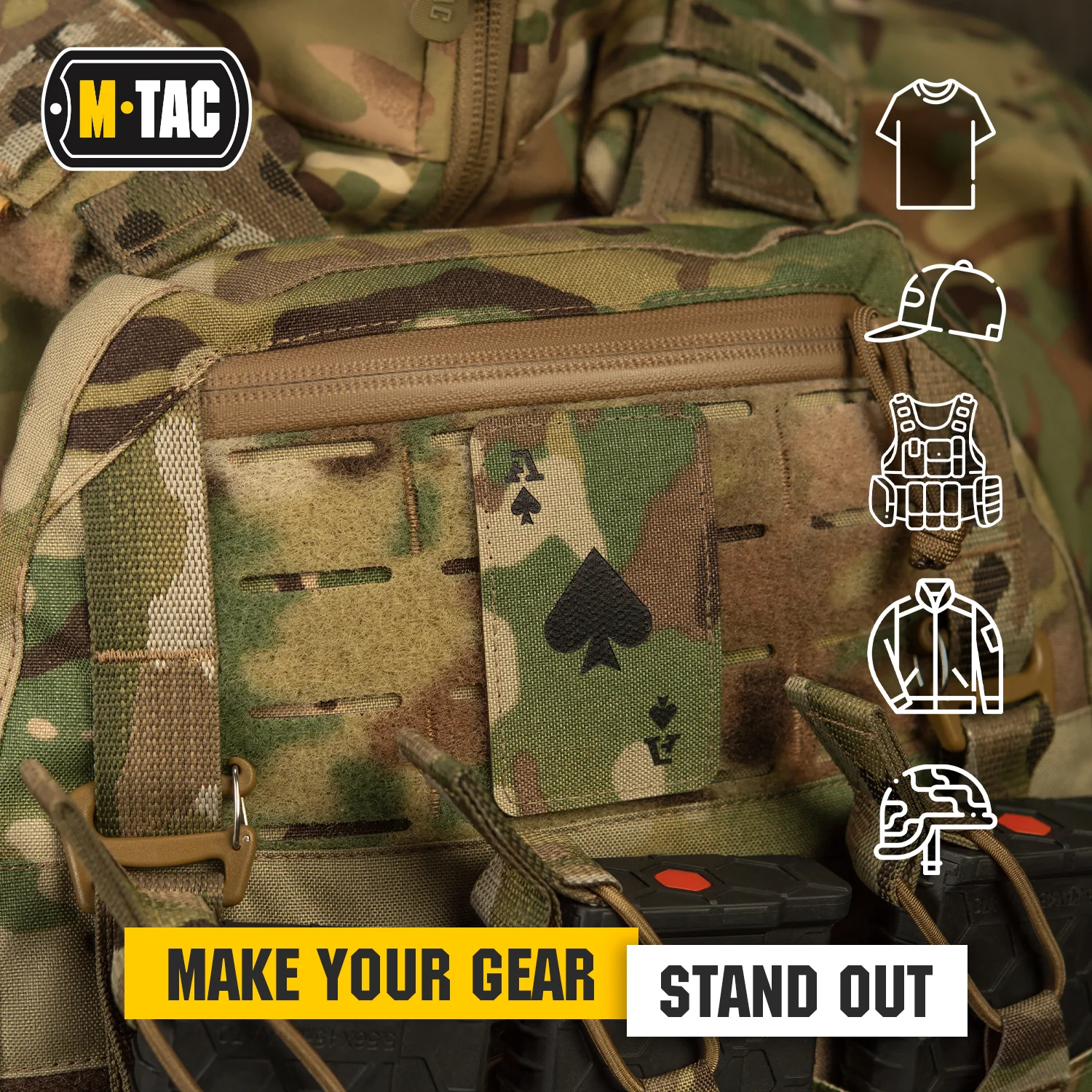 M-Tac patch Ace of Spades Laser Cut - (Set of 2) - Image 32