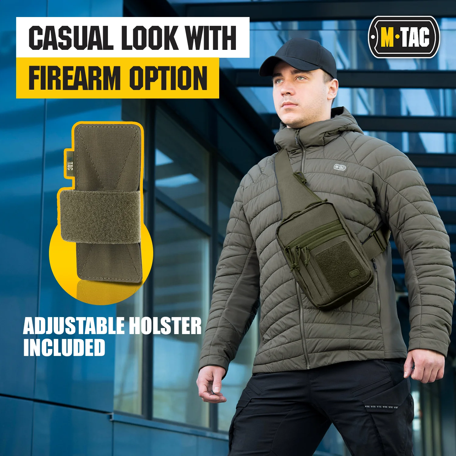 M-Tac Tactical Bag Shoulder Chest Pack with Sling & Loop Panel - Image 15