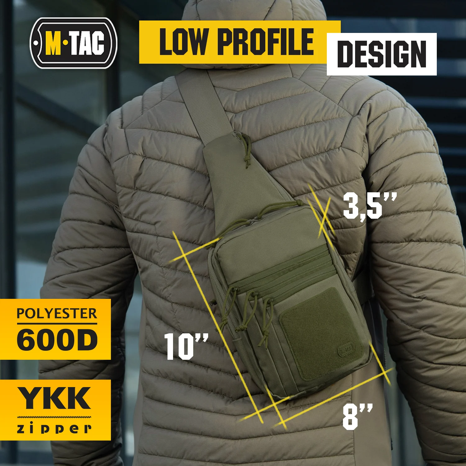 M-Tac Tactical Bag Shoulder Chest Pack with Sling & Loop Panel - Image 17