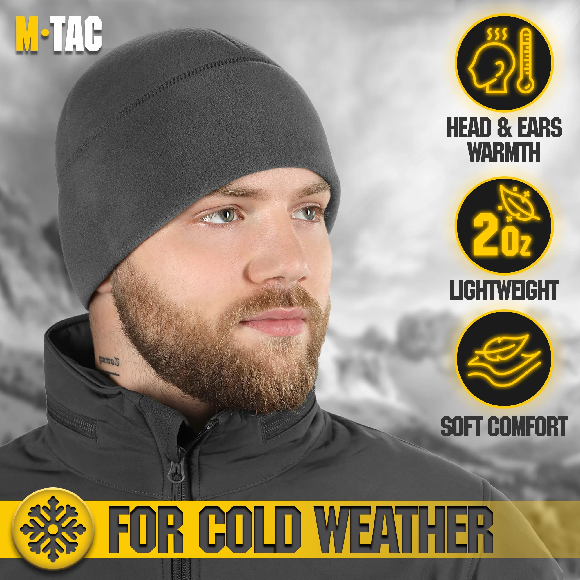 M-Tac Watch Cap Fleece with Slimtex (320 g/m2) - Image 48