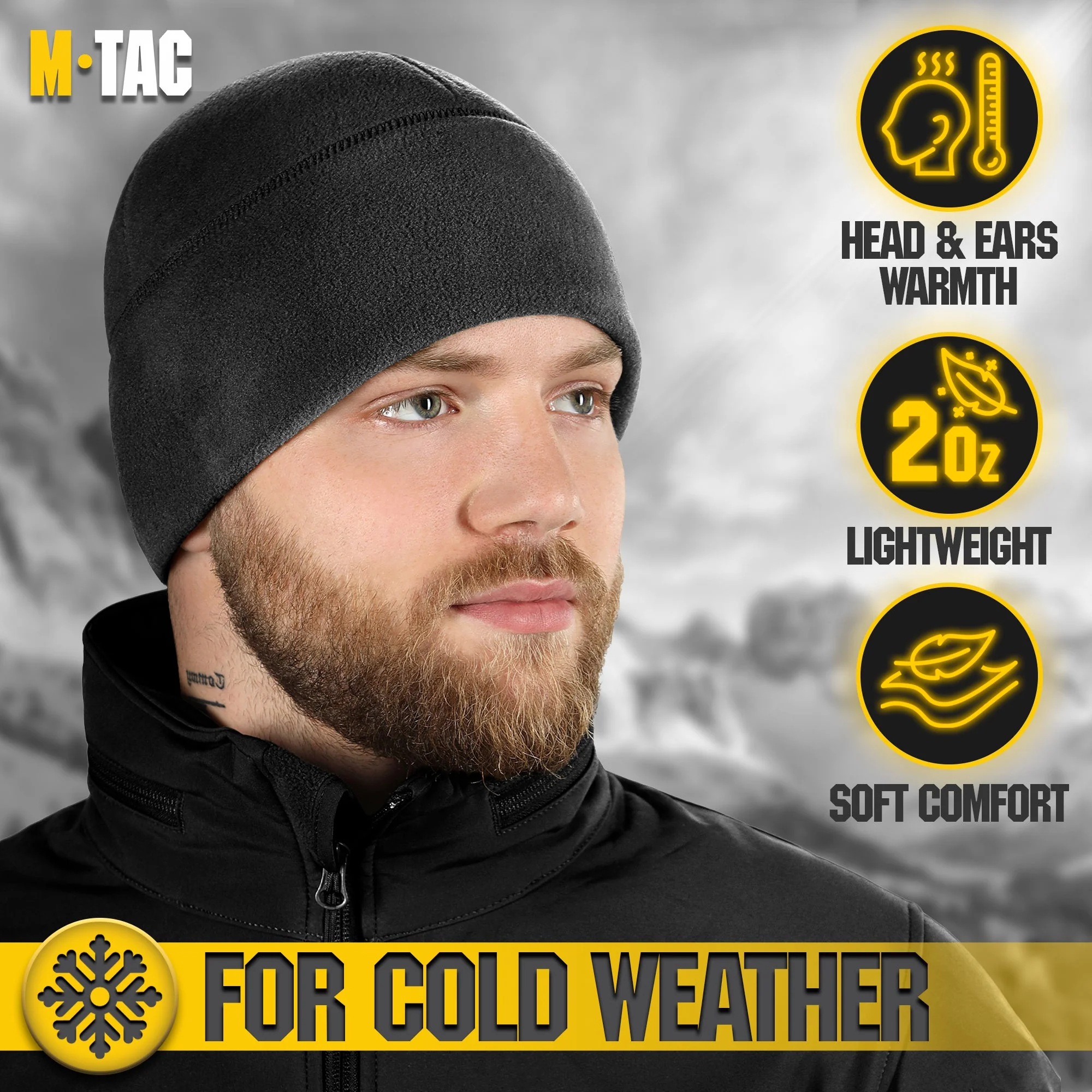 M-Tac Watch Cap Fleece with Slimtex (320 g/m2) - Image 5