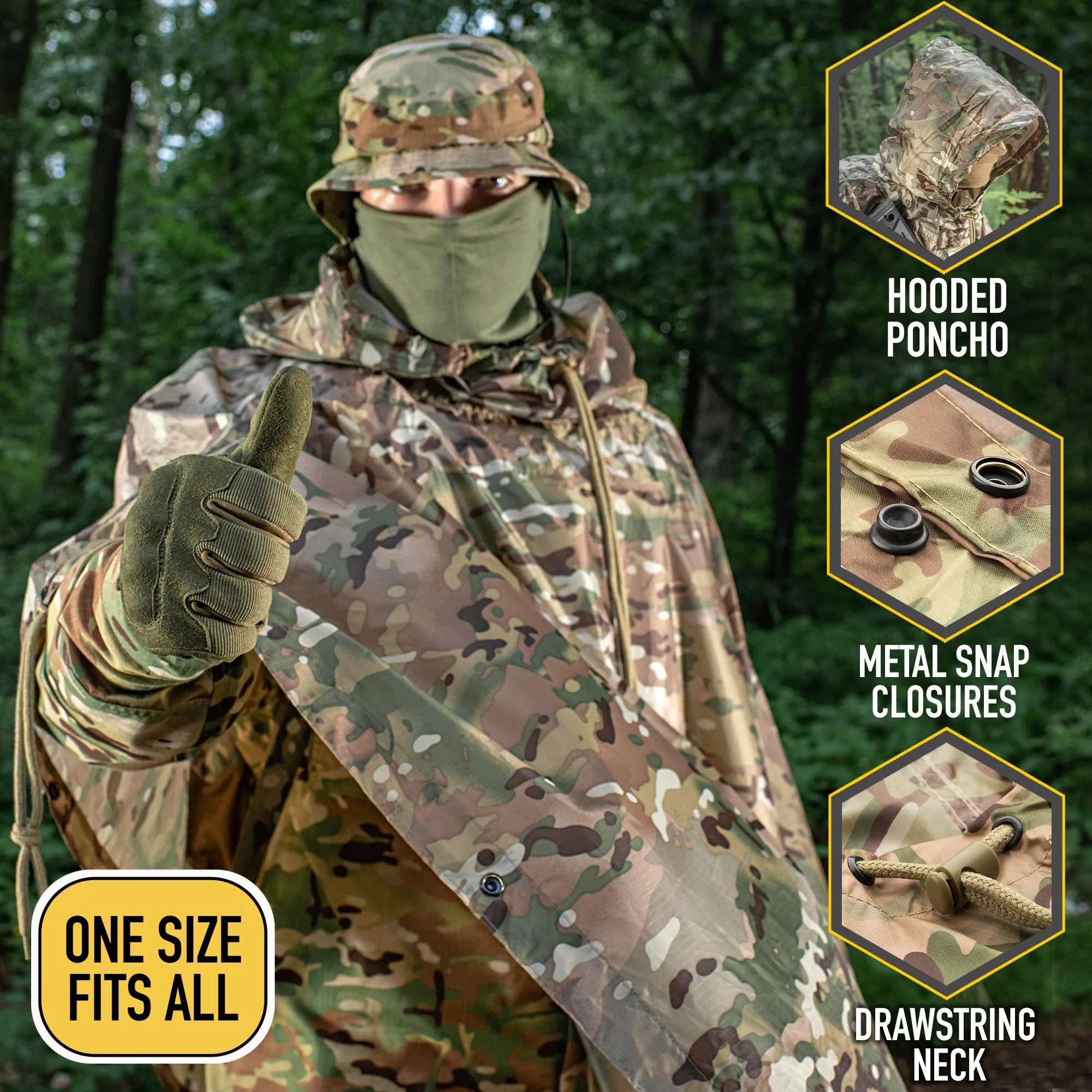 M-Tac Waterproof Poncho - Image 5
