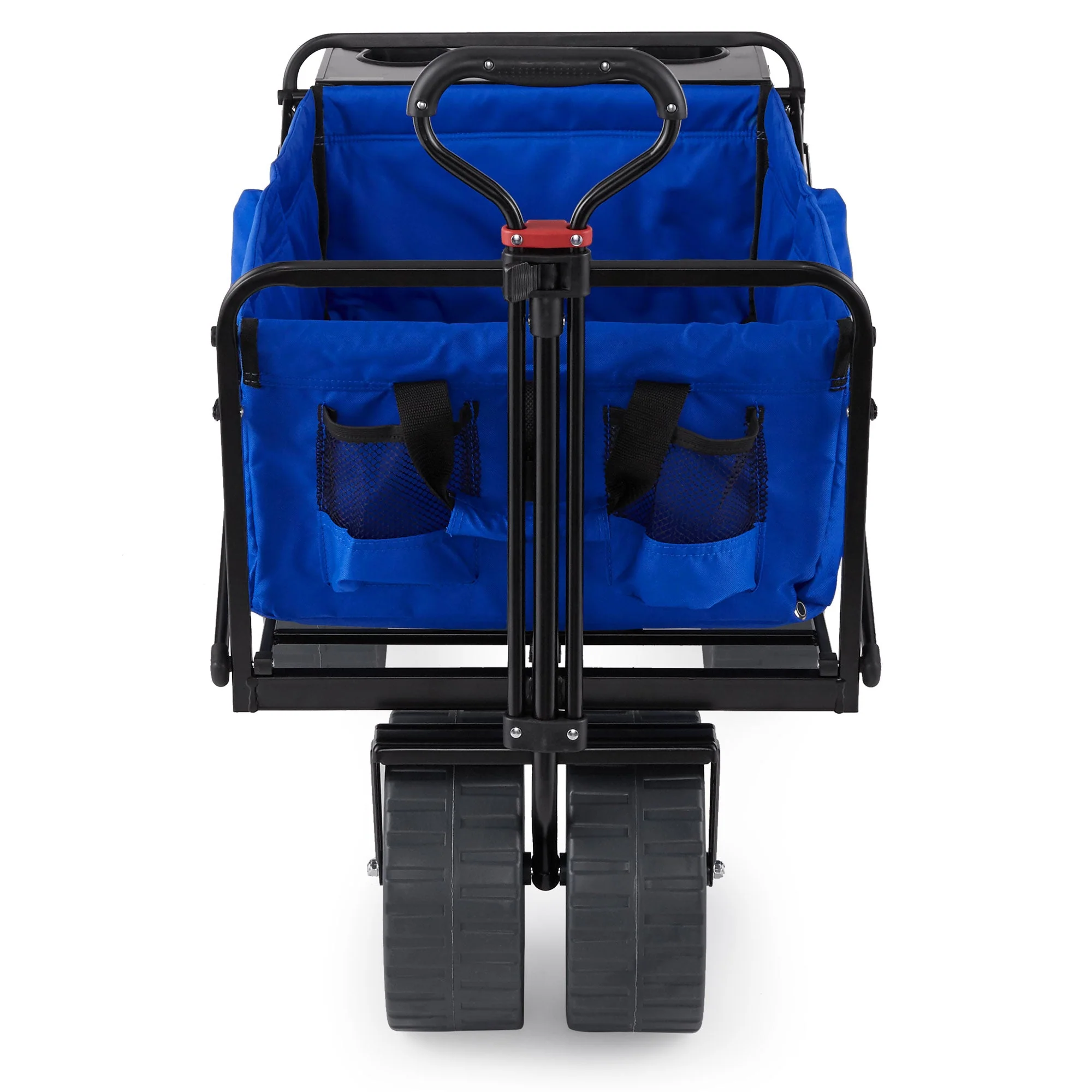 Mac Sports Collapsible All Terrain Beach Utility Wagon Cart with Table, Blue - Image 8