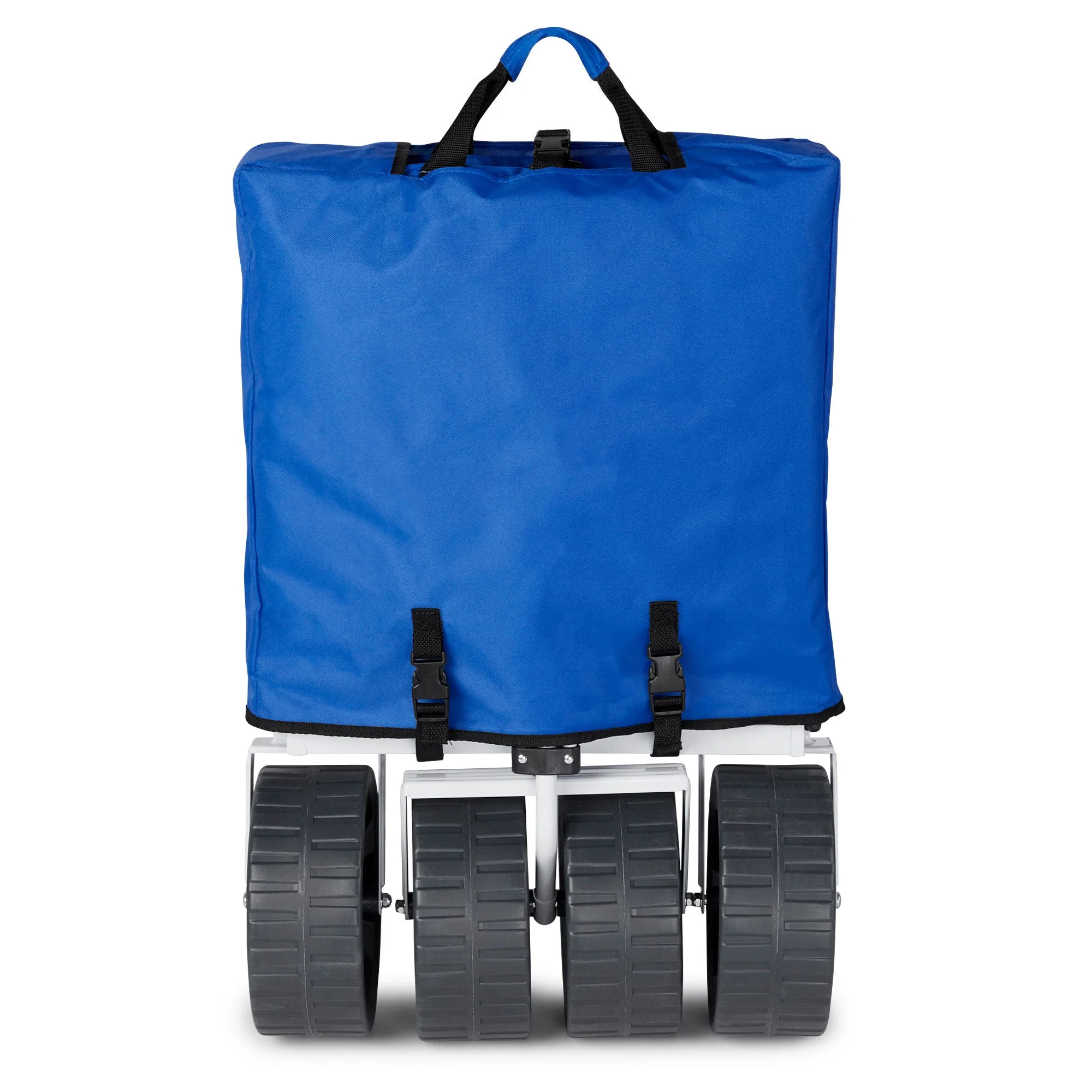 Mac Sports Collapsible Folding All Terrain Outdoor Utility Wagon Cart, Blue - Image 10