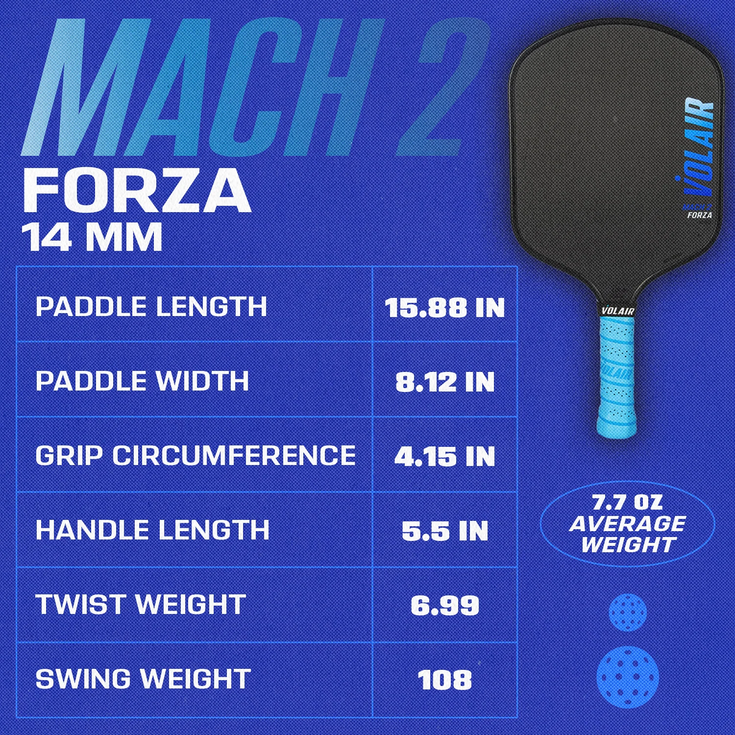 Mach 2 Forza Pickleball Paddle - Image 4