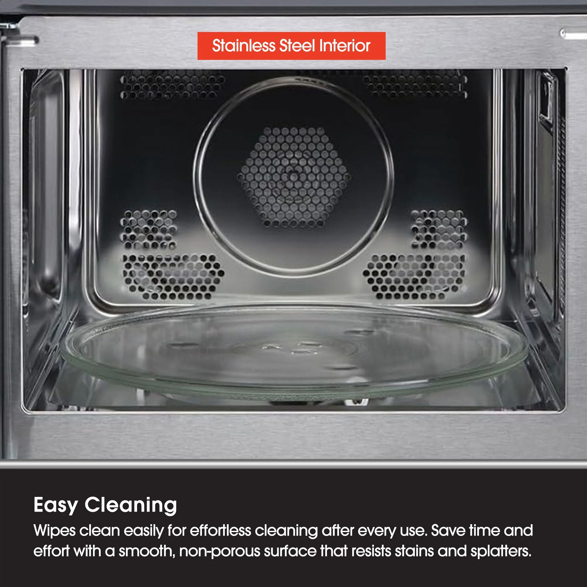 Magic Chef 1.0 Cubic Feet Stainless Countertop Microwave with Air Fryer, Black - Image 9