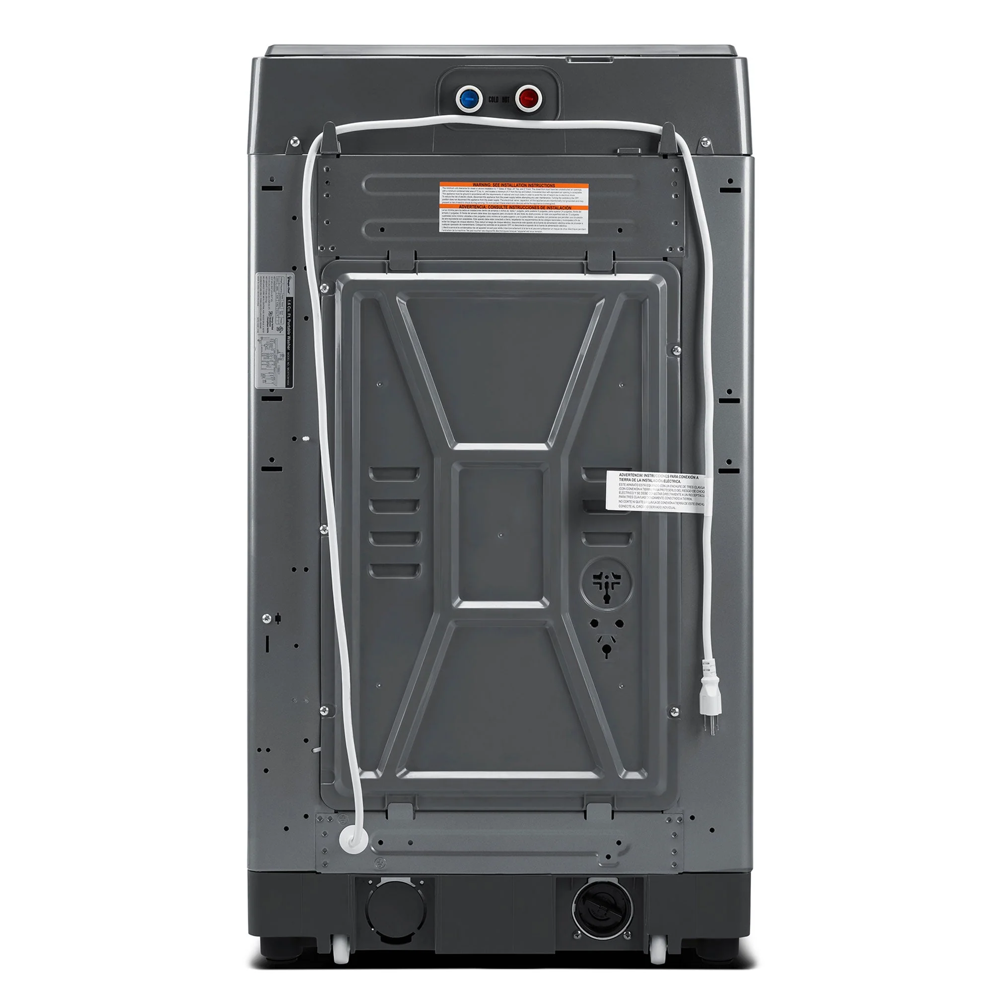 Magic Chef Portable Compact Top Load Washer with 6 Fully Automatic Wash Cycles - Image 9