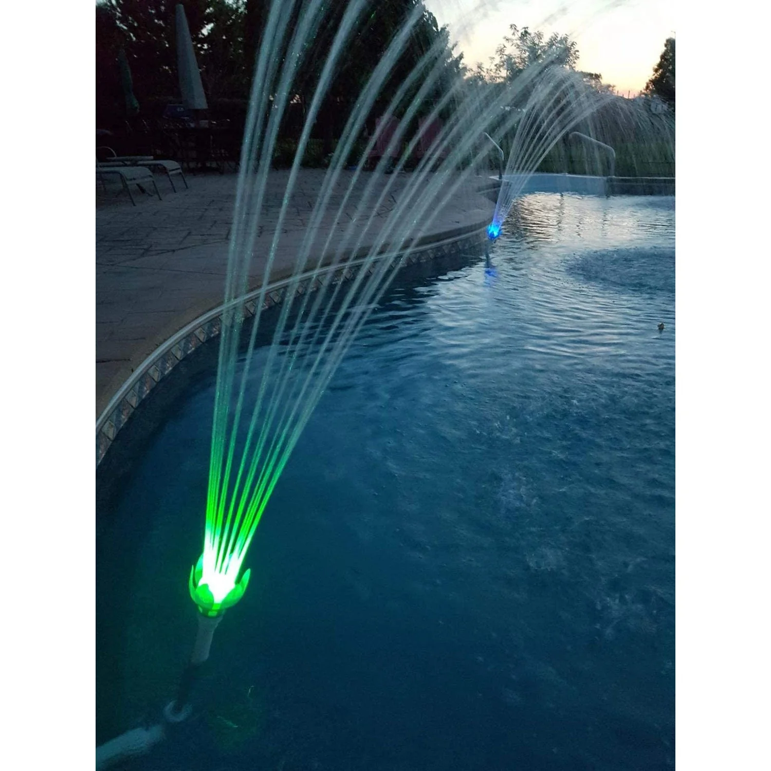 Magic Pool Fountain Water Powered Multicolor LED Swimming Pool Fountain (2 Pack) - Image 6
