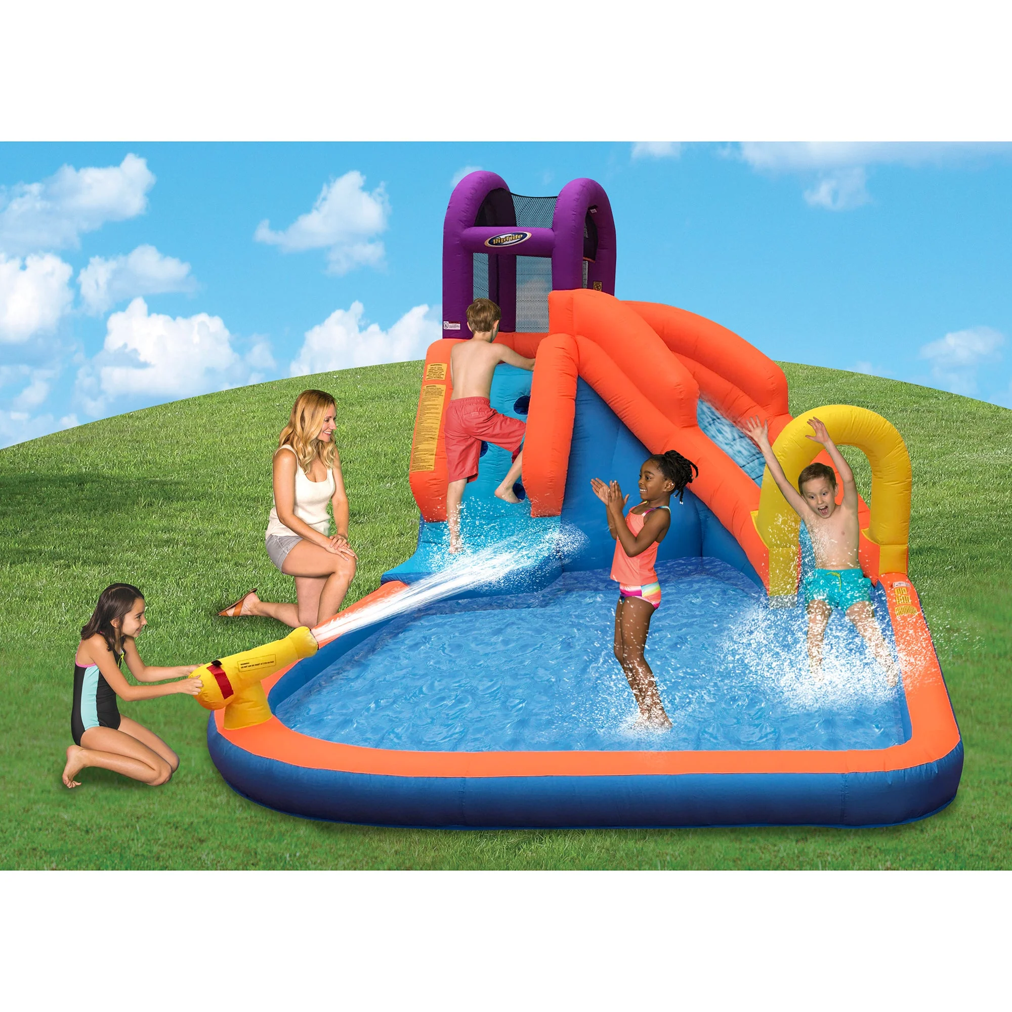 Magic Time International Mega Tornado Twist Inflatable Kids Water Park (2 Pack) - Image 5