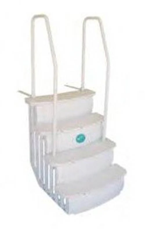 Main Access iStep Above Ground Pool Entry Steps Ladder w/ Mat Pad + LED Light - Image 2