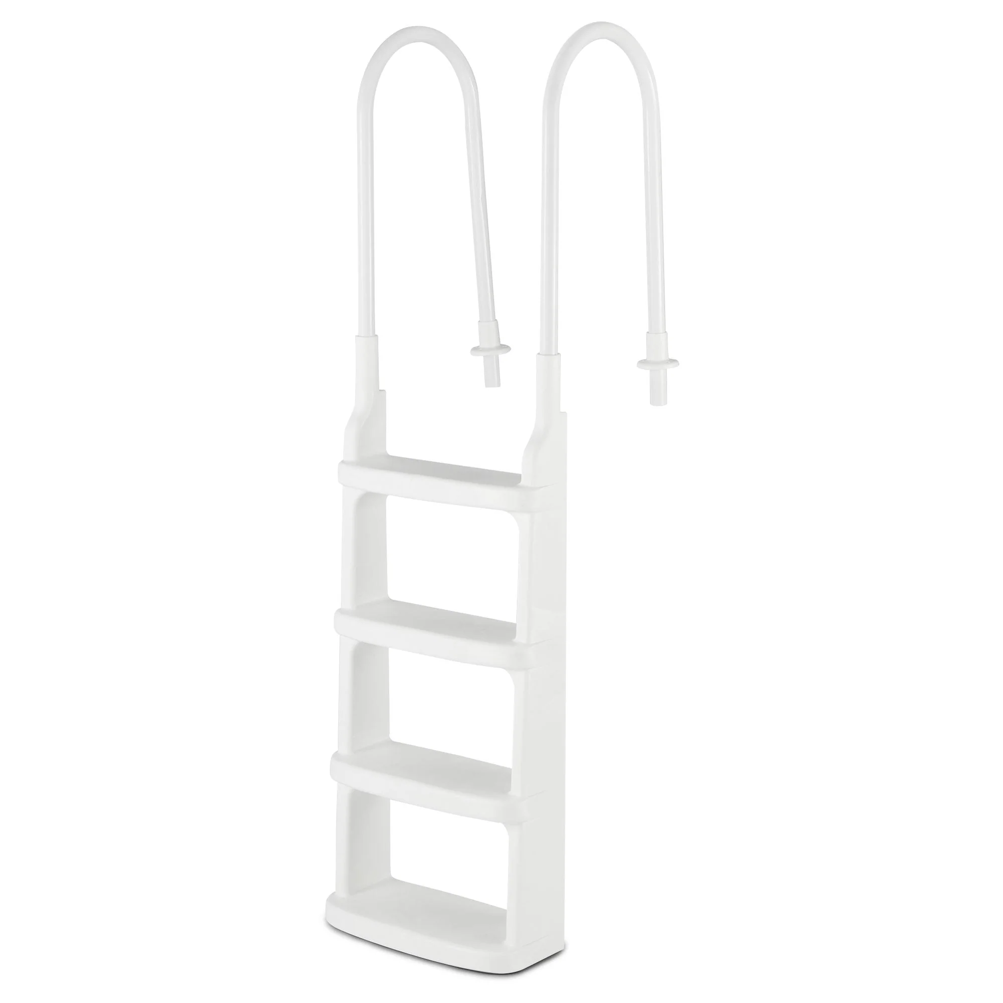 Main Access Large Pool Step Guard Mat, Gray + Main Access Pool Ladder, White - Image 3