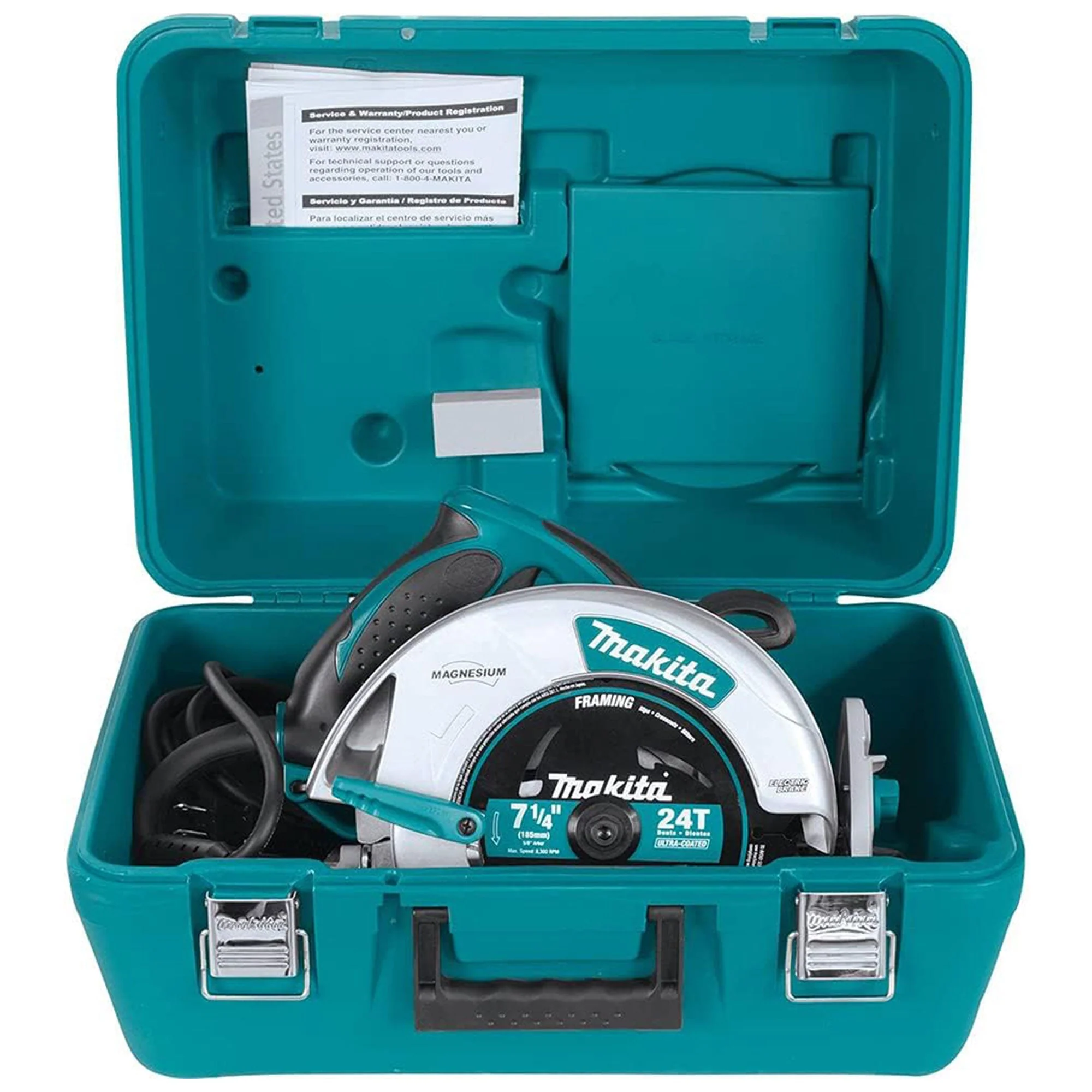 Makita 10.6 Pound Magnesium 7.25 Inch Circular Saw with Built In LED Light, Blue - Image 8