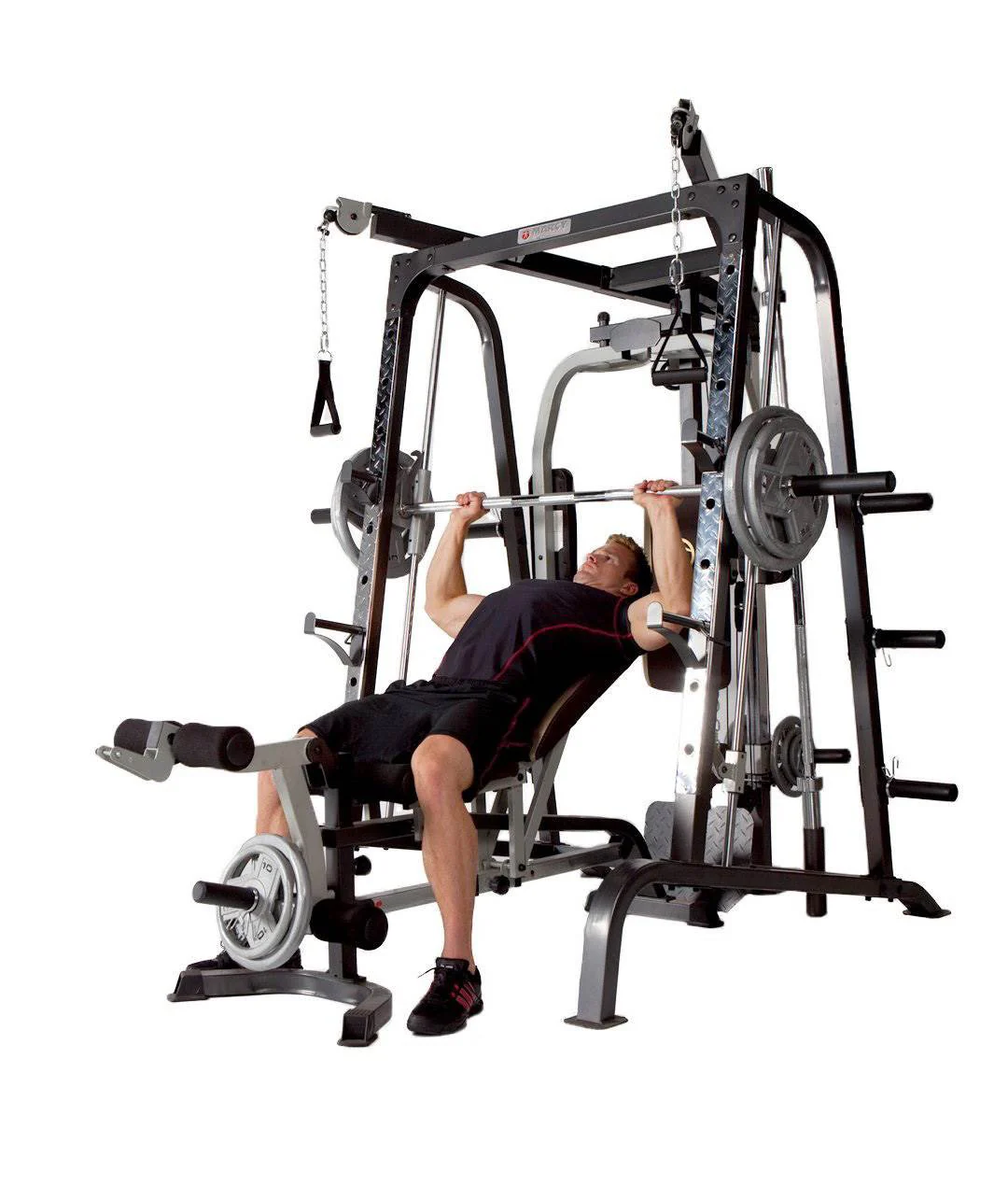 Marcy Deluxe Diamond Elite Smith Cage Workout Machine Total Body Gym | MD-9010G - Image 8