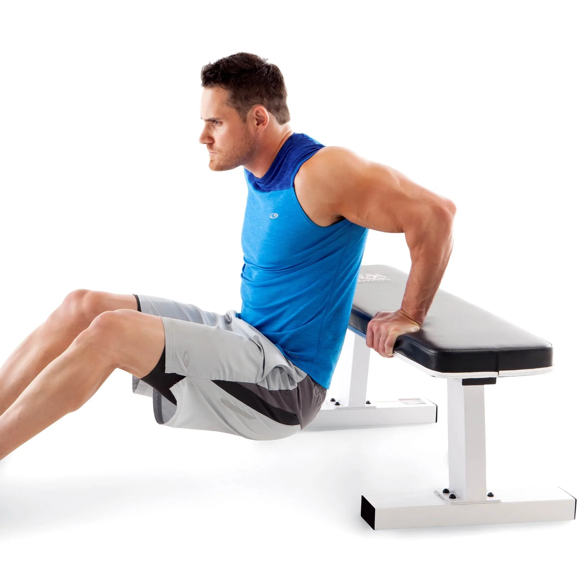 Marcy Home Gym Exercise Fitness Training Workout Flat Board Weight Lifting Bench - Image 3
