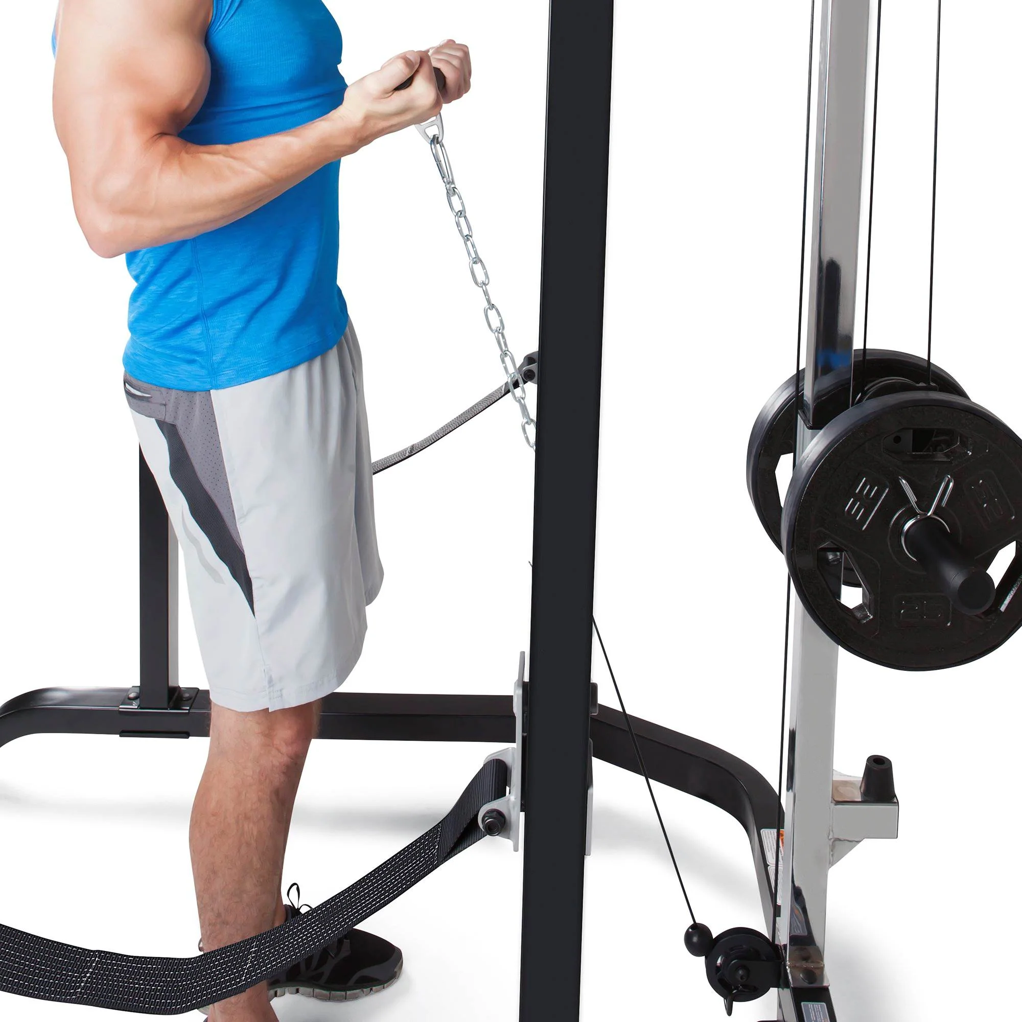 Marcy Pro Full Cage and Weight Bench Personal Home Gym Total Body Workout System - Image 5